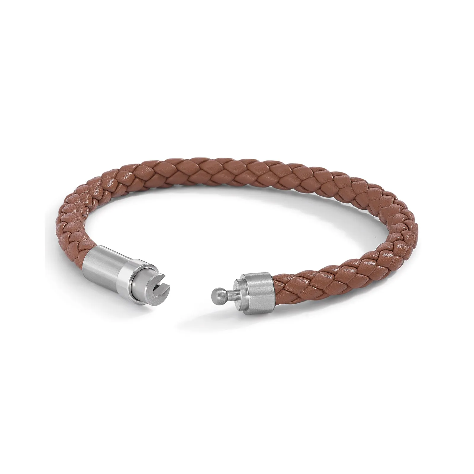 026.5300 TeNo Stainless Steel Dykon Bracelet in Havana Brown