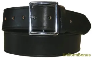 1 3/4" Black Leather Premium 5-Year Postal Belt