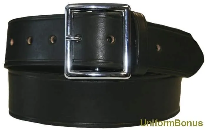 1 3/4" Black Leather Premium 5-Year Postal Belt