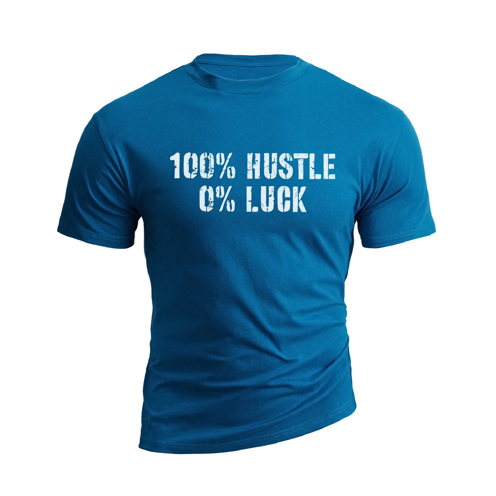 100% HUSTLE 0% LUCK GRAPHIC TEE