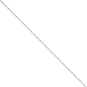 14k White Gold 1.40mm Polished Singapore Chain