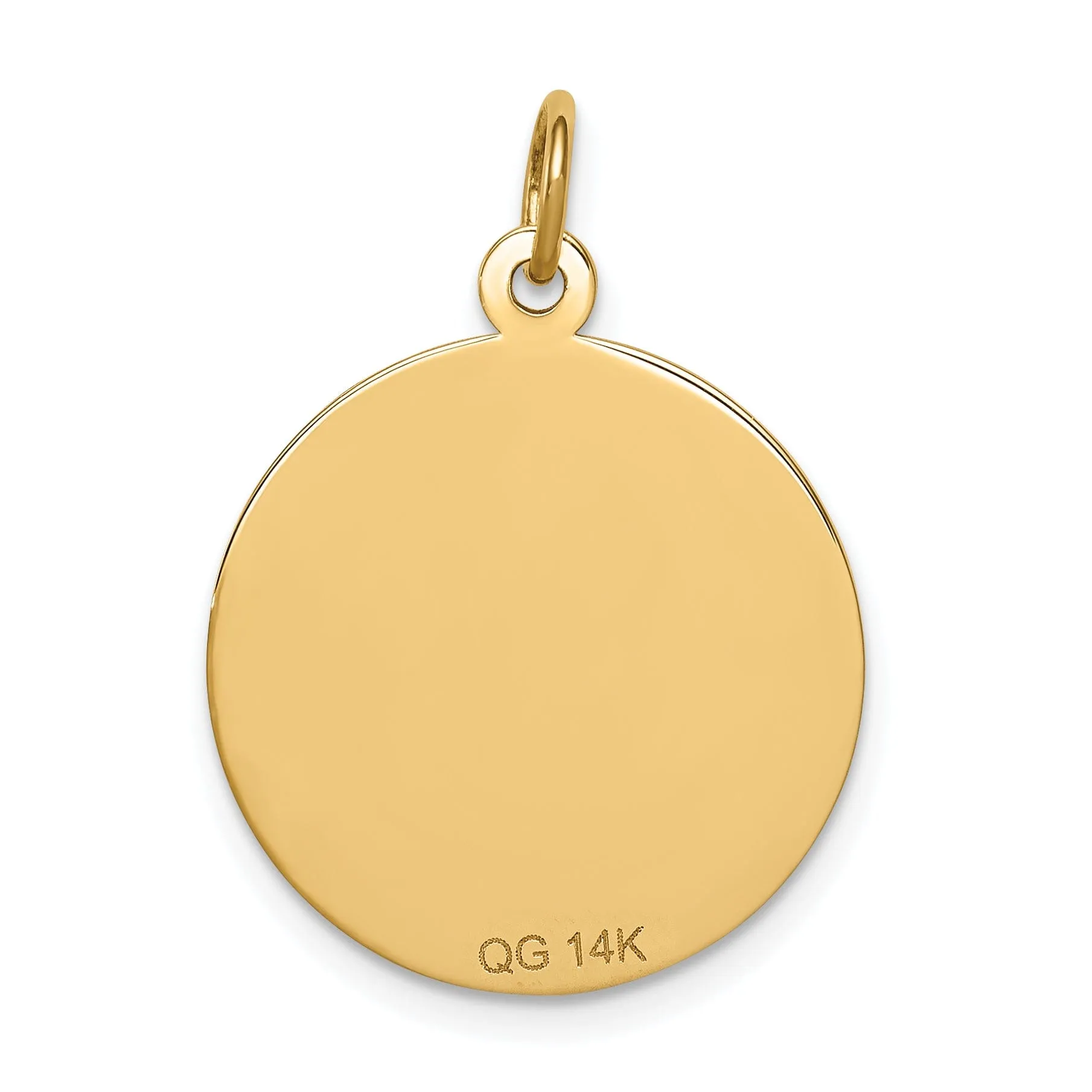 14k Yellow Gold Medical Alert Pendant