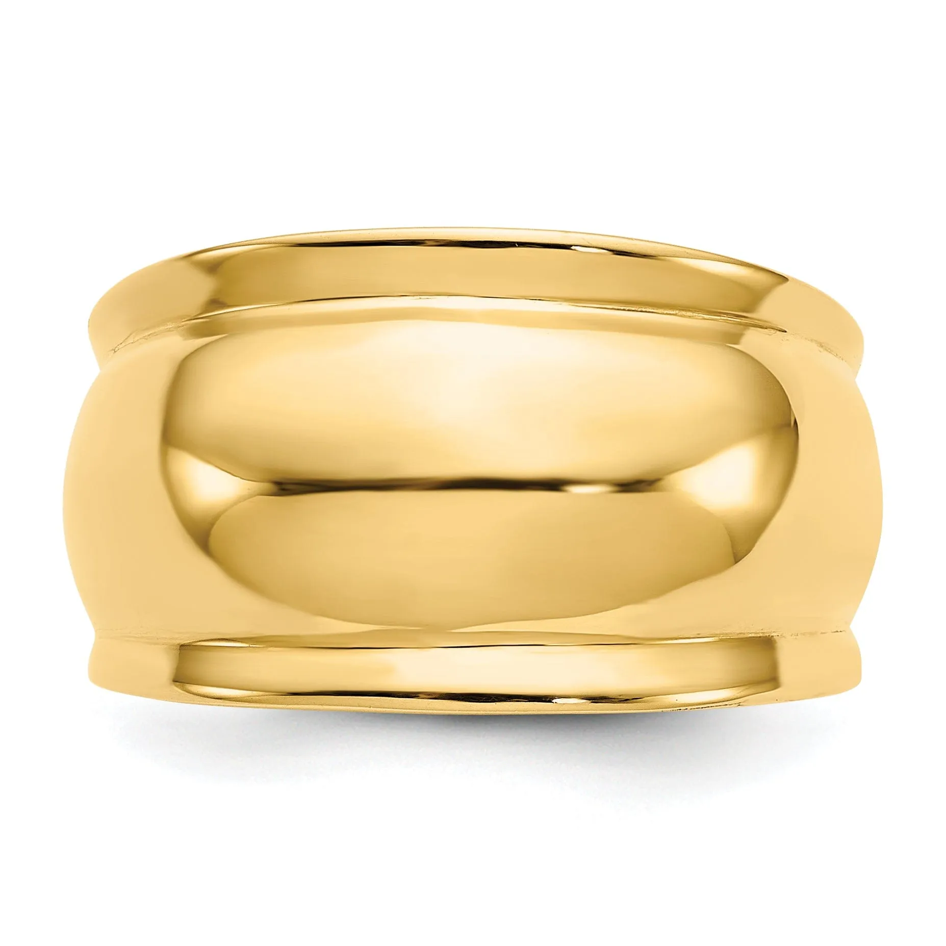 14k Yellow Gold Polished Dome Ring