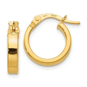 14k Yellow Gold Polished Earrings
