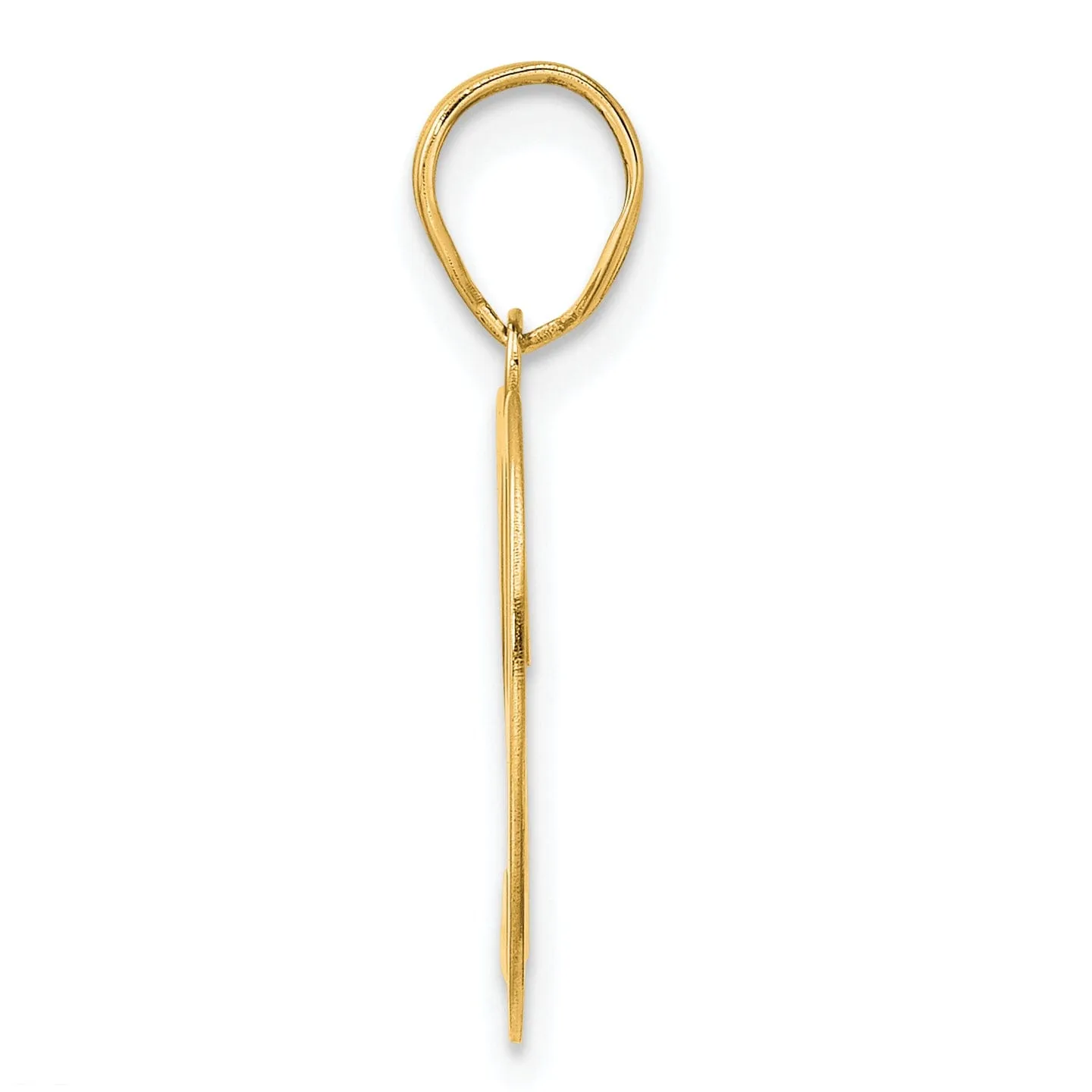 14k Yellow Gold Polished Finish Number 29 Charm Pendant