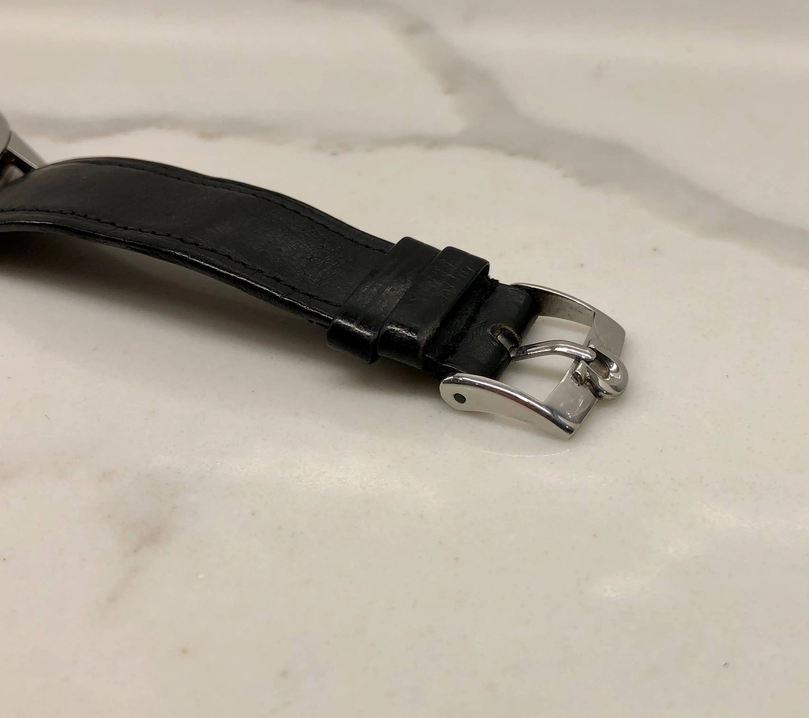 1950s Omega Seamaster Stainless Steel Dress Watch Manual 35mm Wristwatch