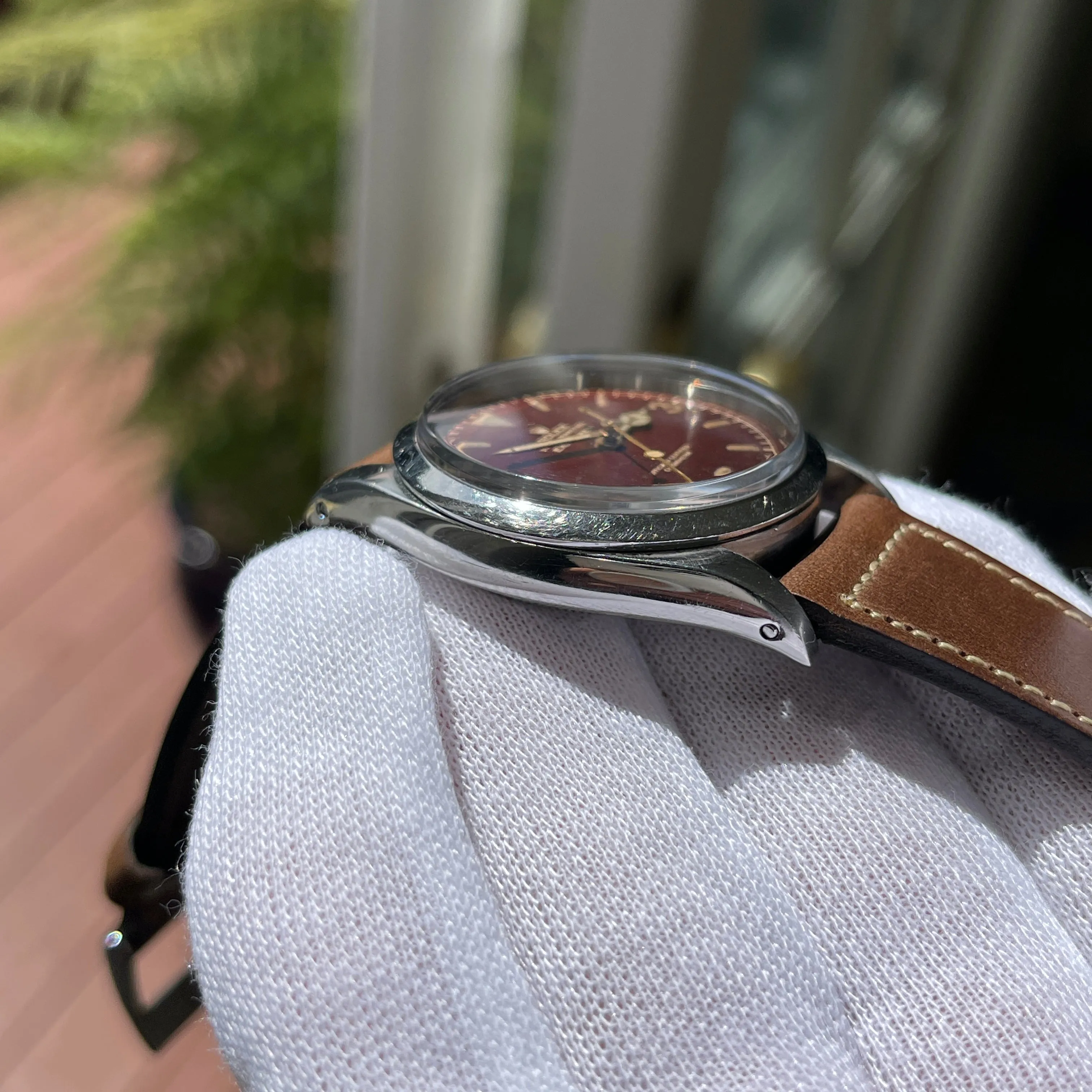 1957 Vintage Rolex Explorer 6610 Tropical Chapter Ring Gilt Swiss Only Wristwatch