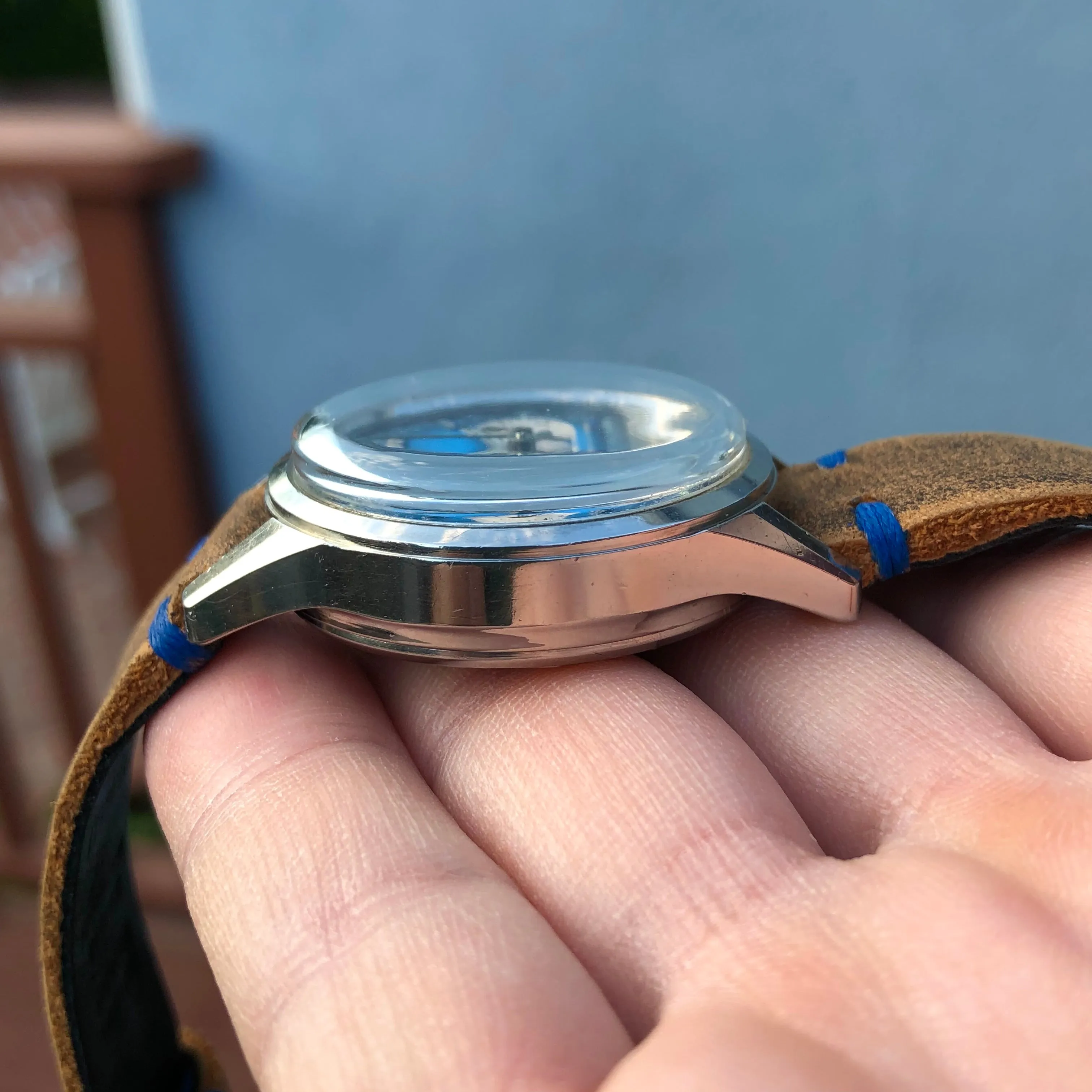 1960s Vintage LeCoultre E2644 Steel Chronograph Valjoux 72 Wristwatch