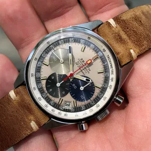 1960s Zenith El Primero A386 Steel Chronograph Automatic Gay Freres Wristwatch