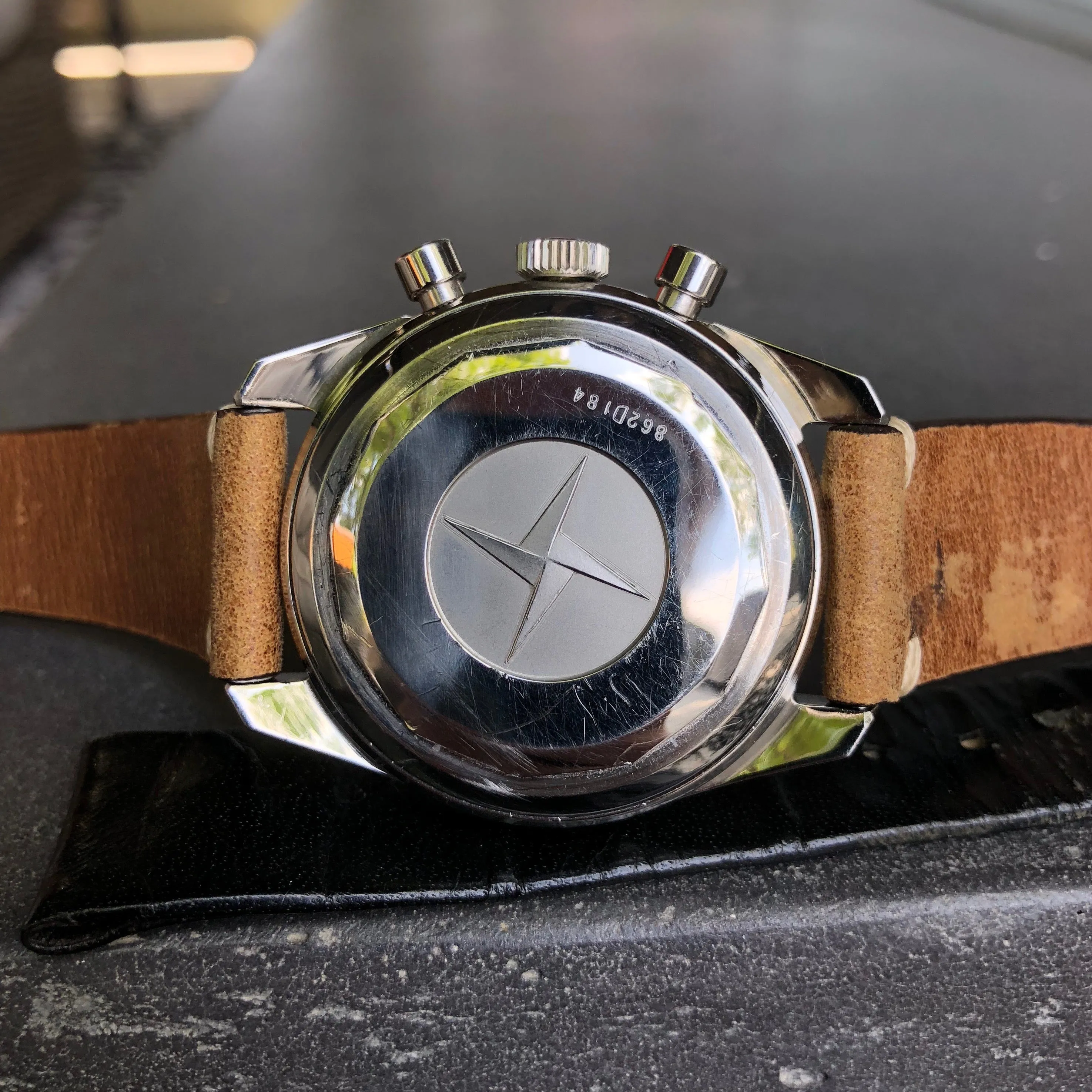 1960s Zenith El Primero A386 Steel Chronograph Automatic Gay Freres Wristwatch