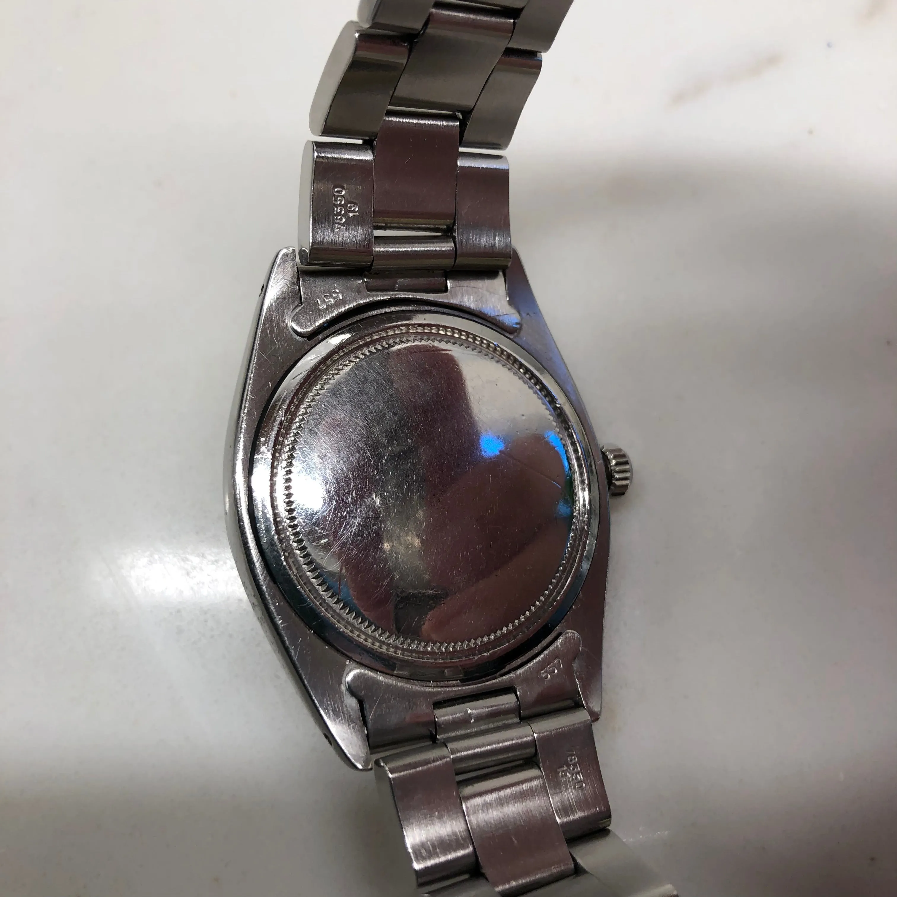 1961 Rolex Oysterdate Precision 6694 Stainless Steel Manual Wristwatch