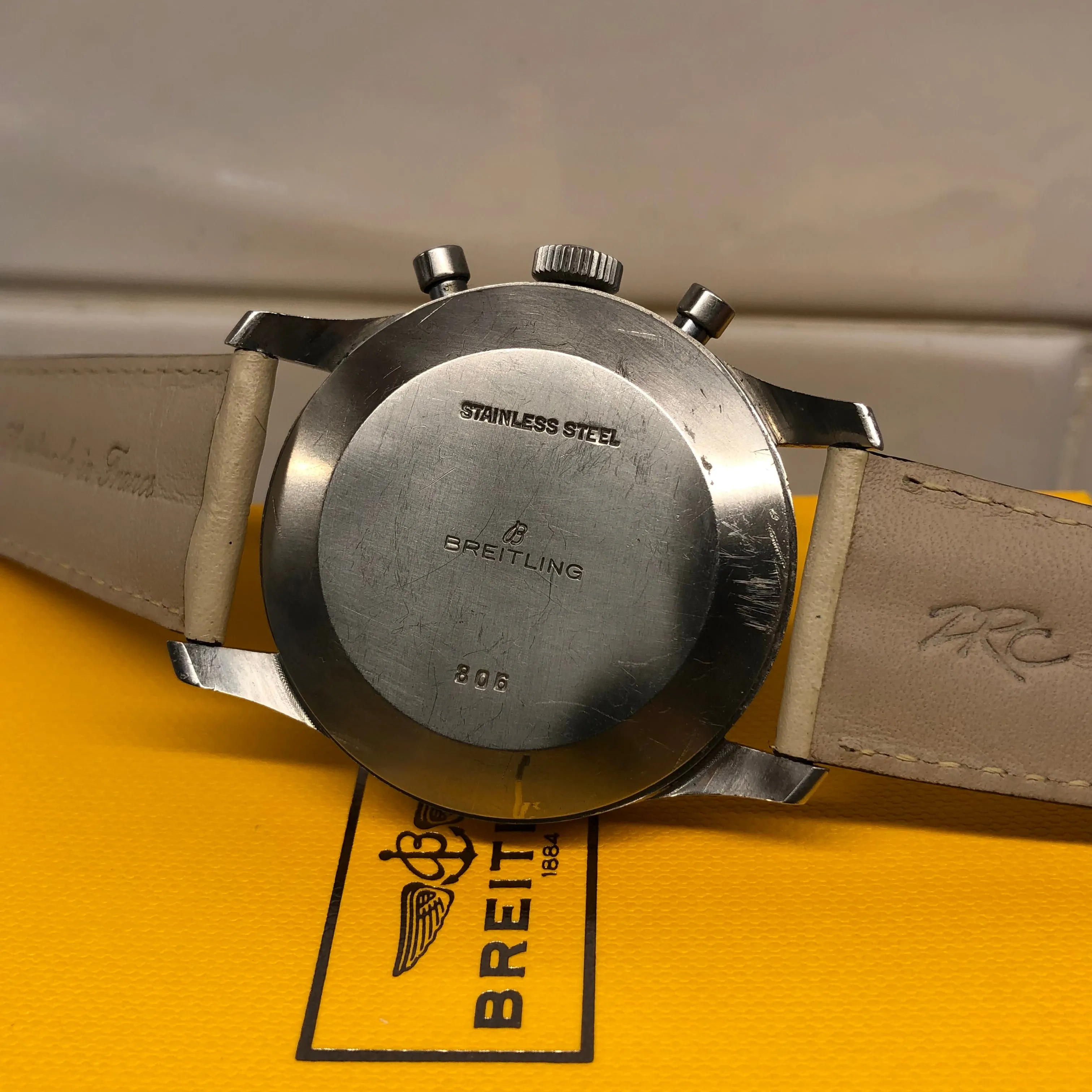 1961 Vintage Breitling Navitimer 806 Steel Venus 178 Chronograph AOPA Wristwatch