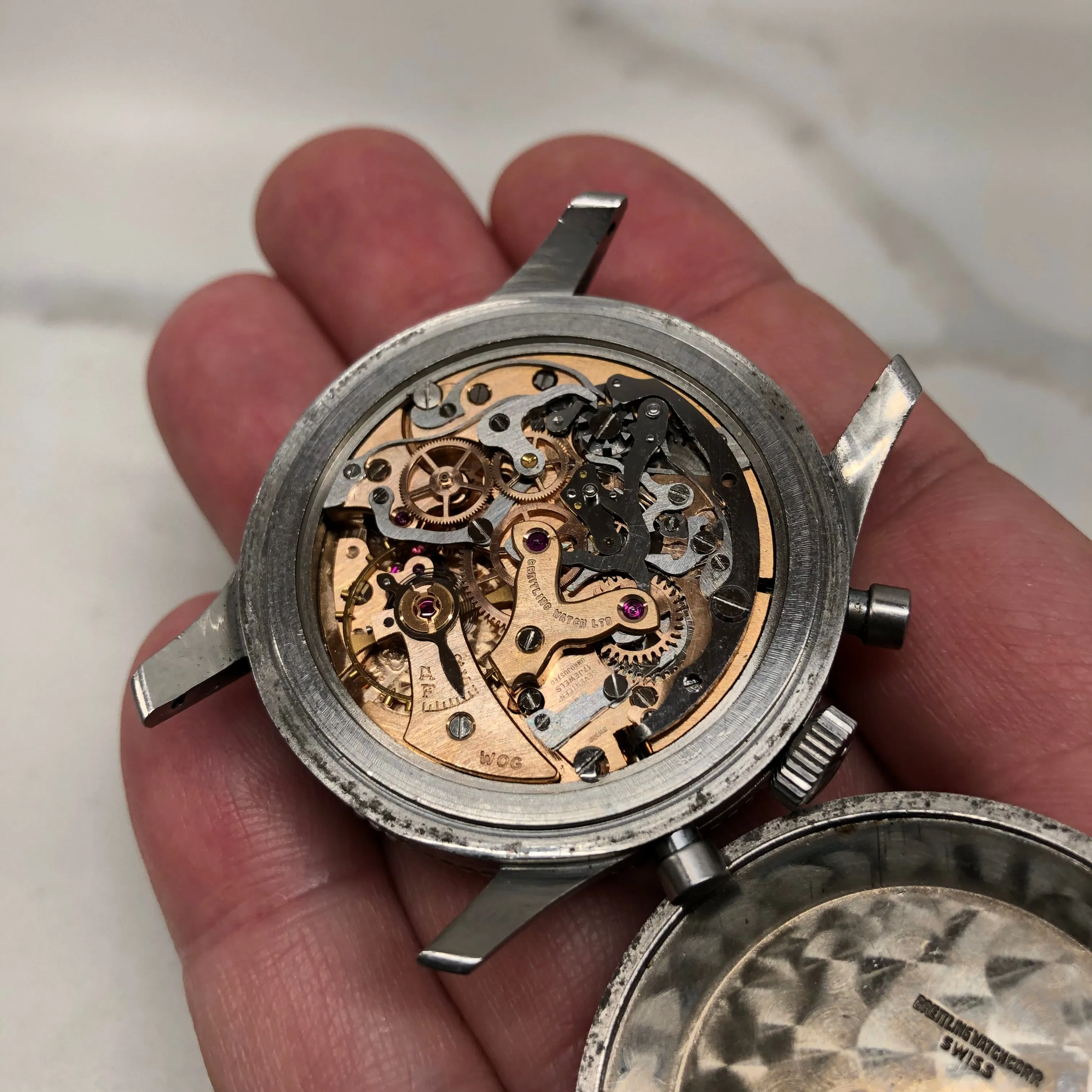 1961 Vintage Breitling Navitimer 806 Steel Venus 178 Chronograph AOPA Wristwatch