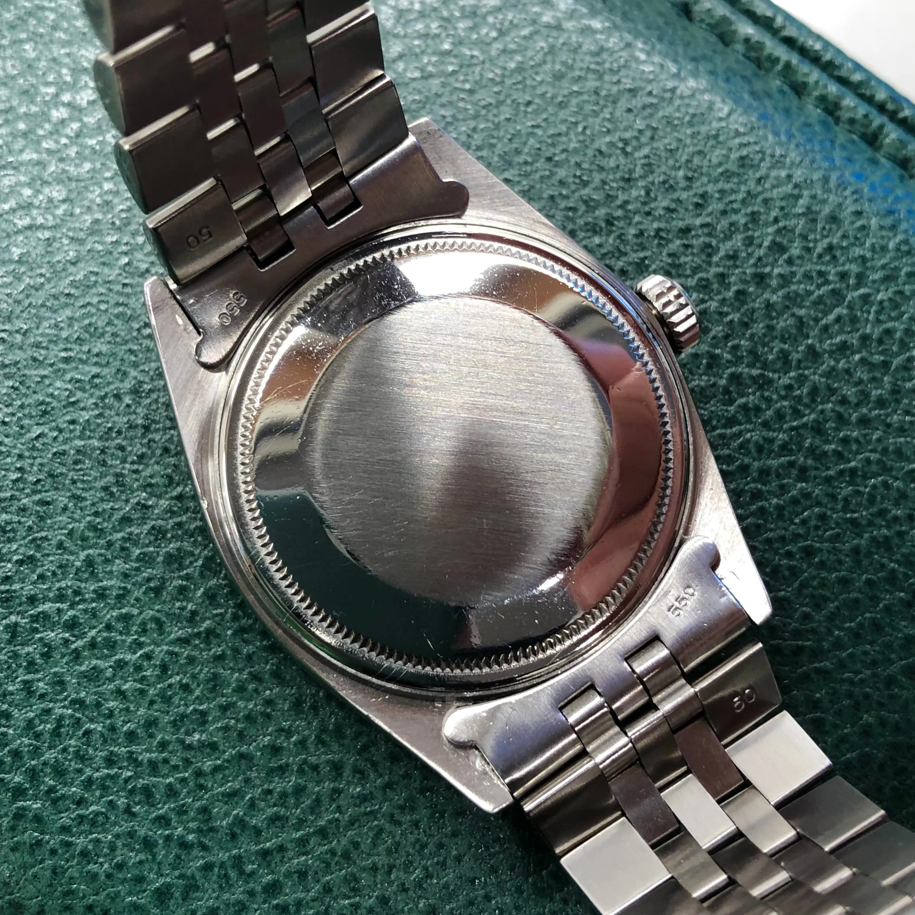 1964 Rolex Datejust 1603 Underline Dial Steel Engine Turned Jubilee Automatic Wristwatch