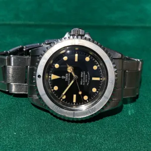 1964 Tudor Submariner 7928 Gilt Chapter Ring Oyster Prince Ghost Bezel Unpolished Wristwatch