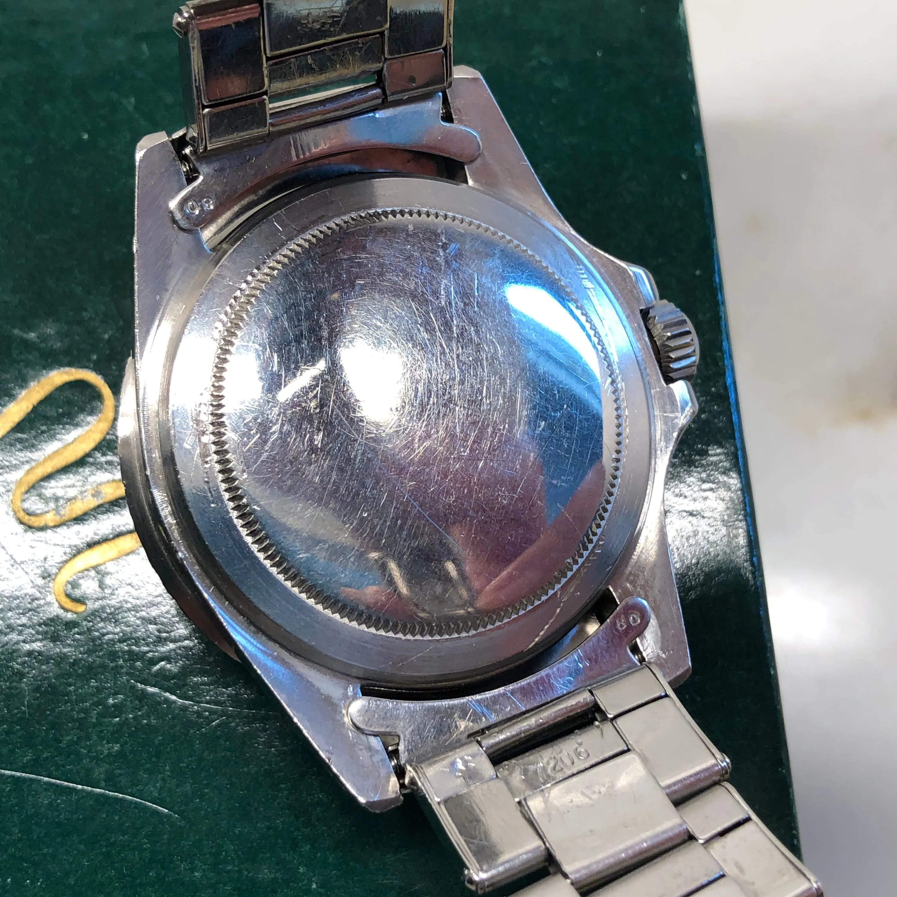 1965 Rolex Submariner 5513 Gilt Dial Meters First Long 5 Insert Stainless Steel Automatic Wristwatch