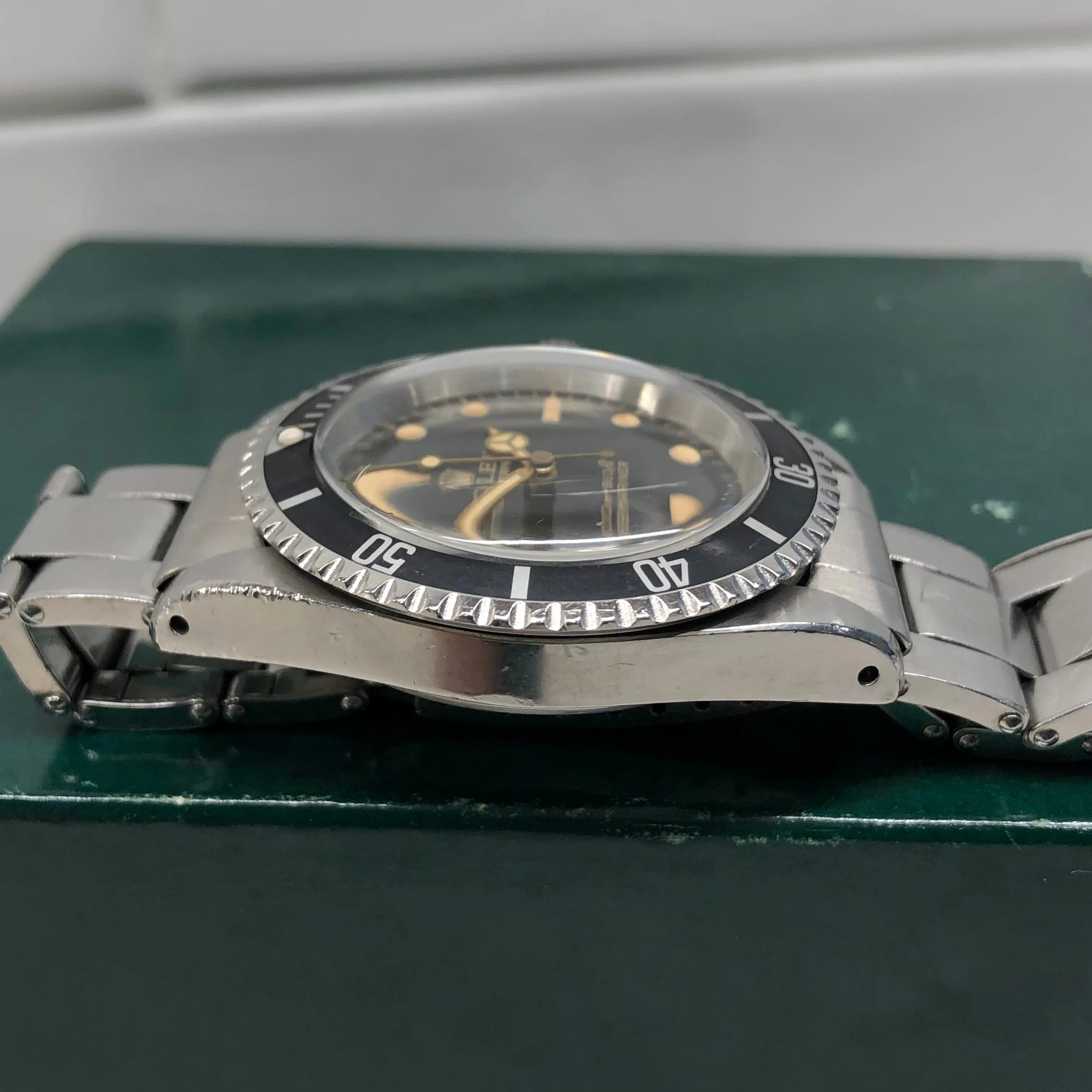 1965 Rolex Submariner 5513 Gilt Dial Meters First Long 5 Insert Stainless Steel Automatic Wristwatch