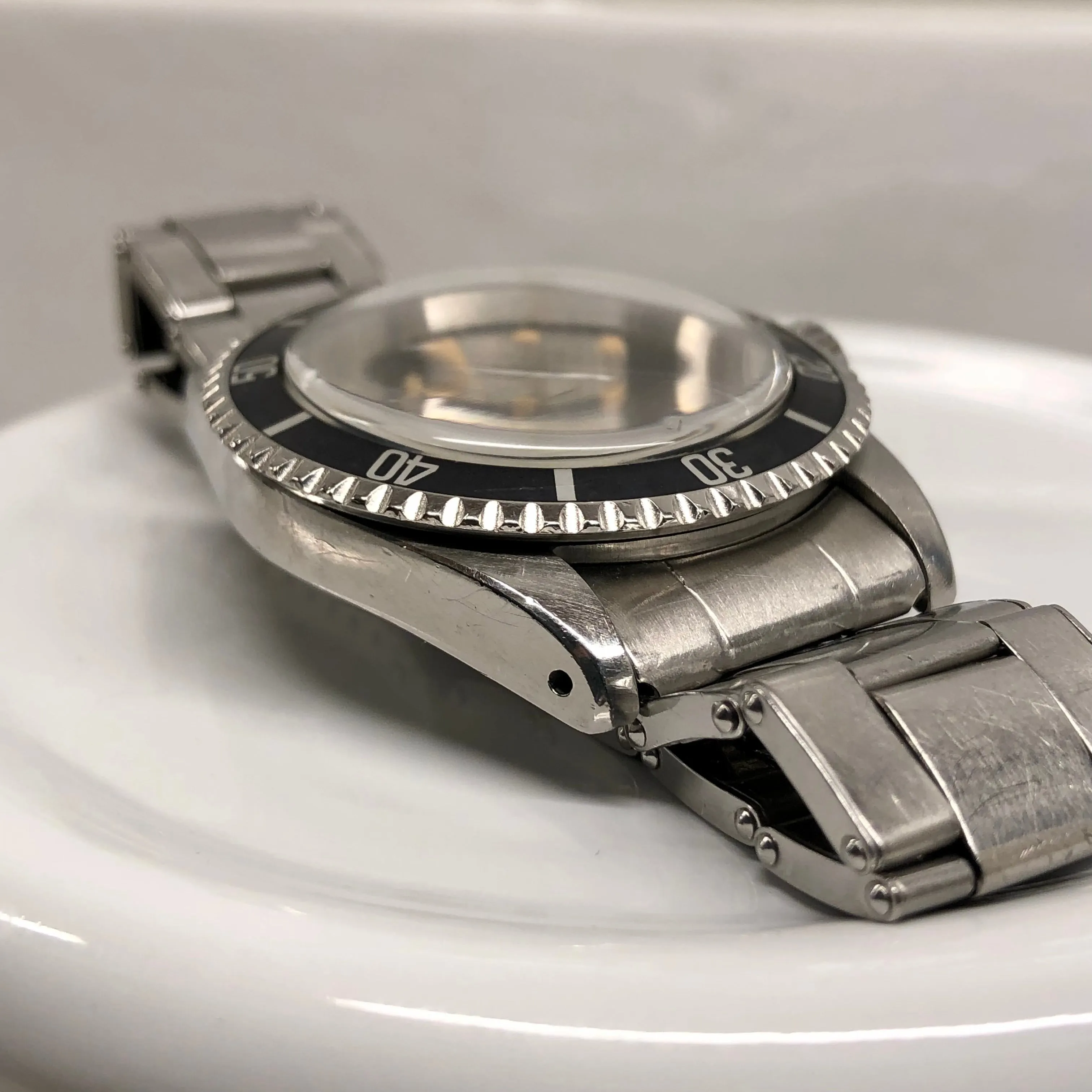 1965 Rolex Submariner 5513 Gilt Dial Meters First Long 5 Insert Stainless Steel Automatic Wristwatch