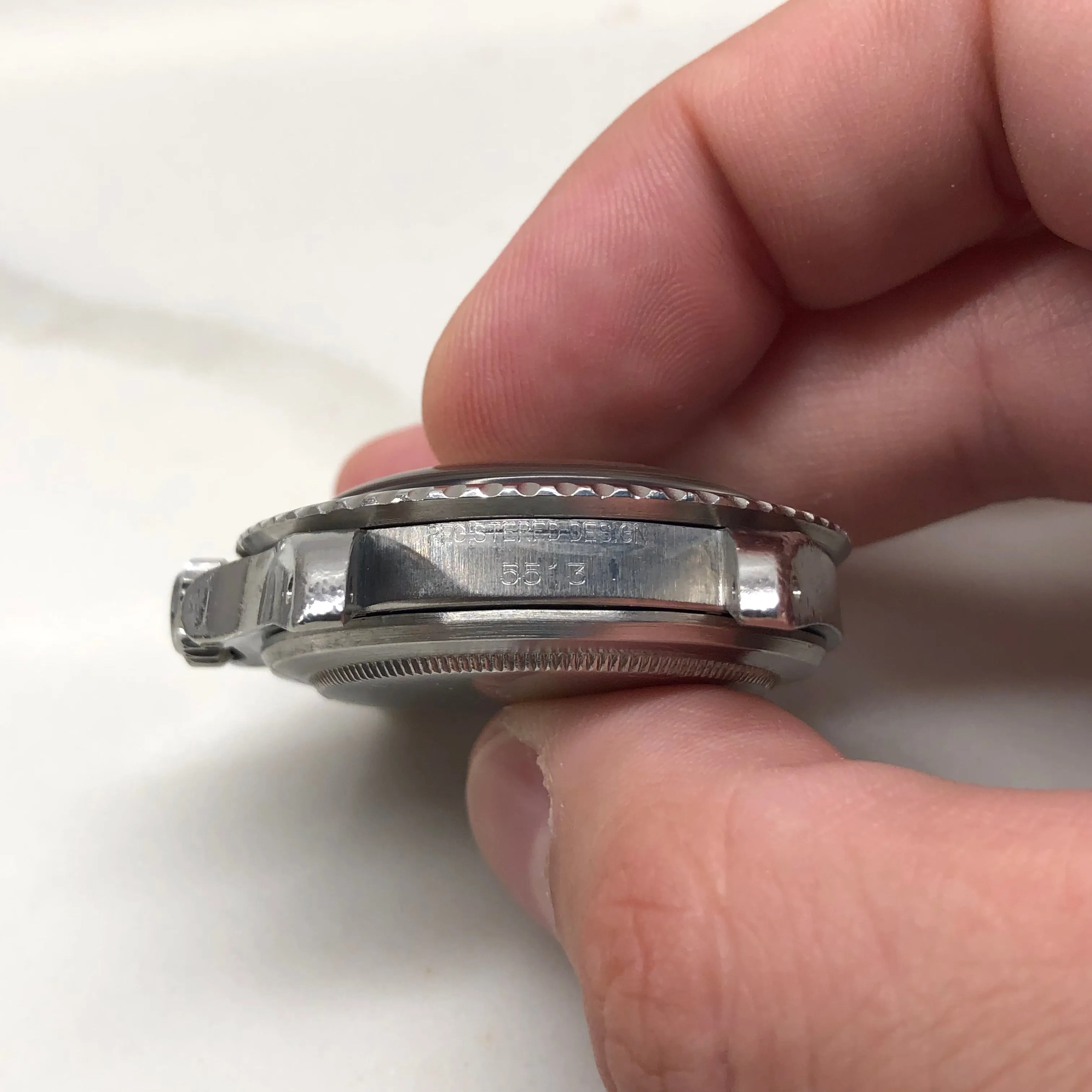 1965 Rolex Submariner 5513 Gilt Dial Meters First Long 5 Insert Stainless Steel Automatic Wristwatch