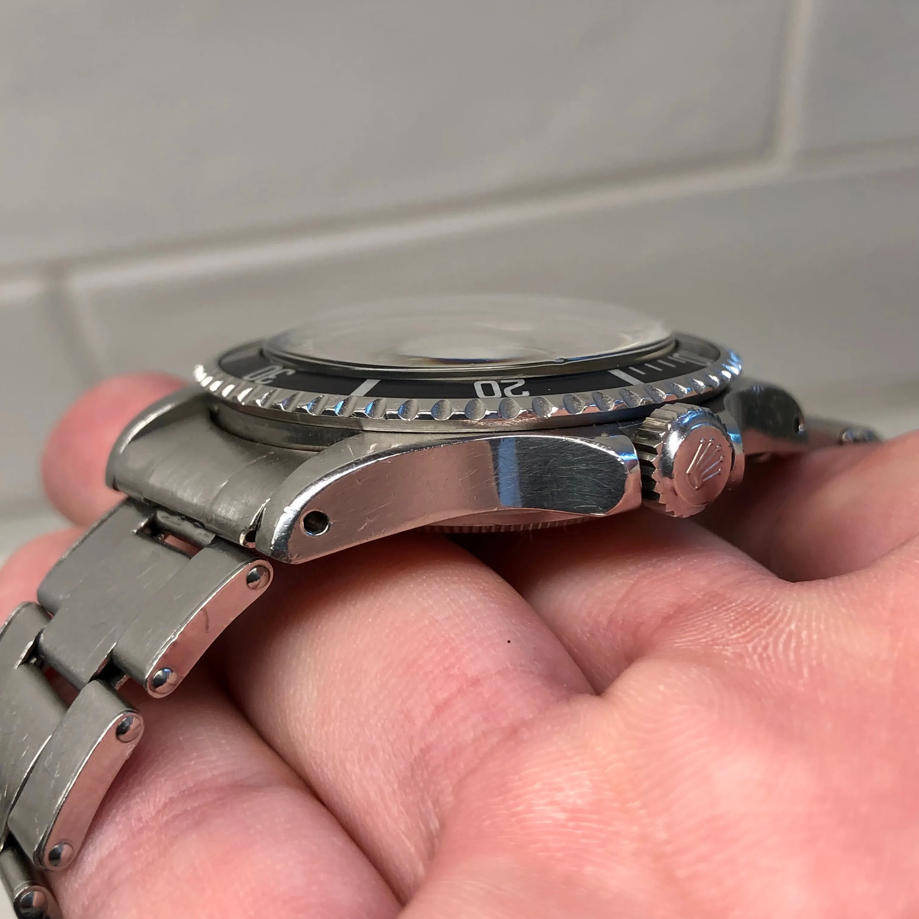 1965 Rolex Submariner 5513 Gilt Dial Meters First Long 5 Insert Stainless Steel Automatic Wristwatch