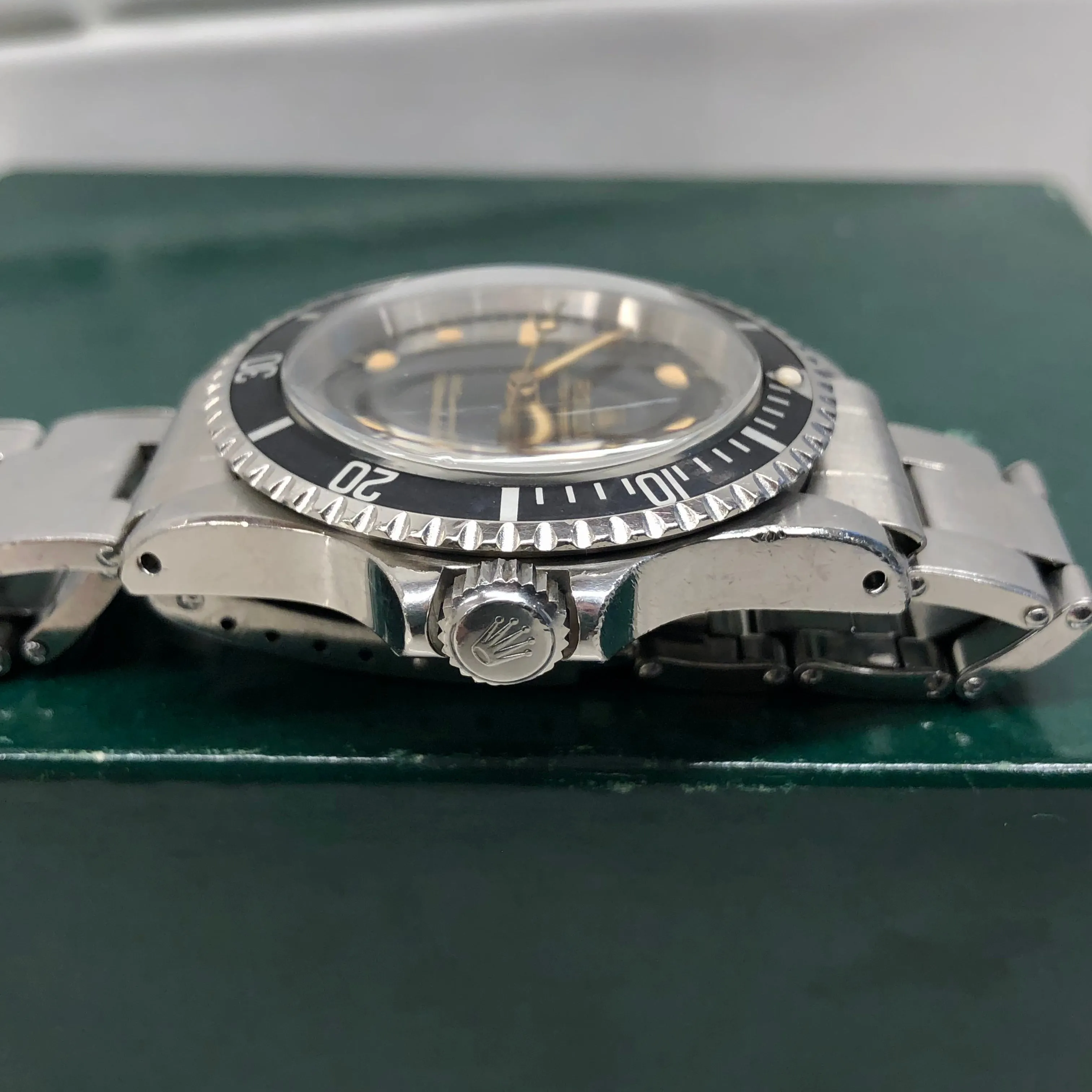 1965 Rolex Submariner 5513 Gilt Dial Meters First Long 5 Insert Stainless Steel Automatic Wristwatch