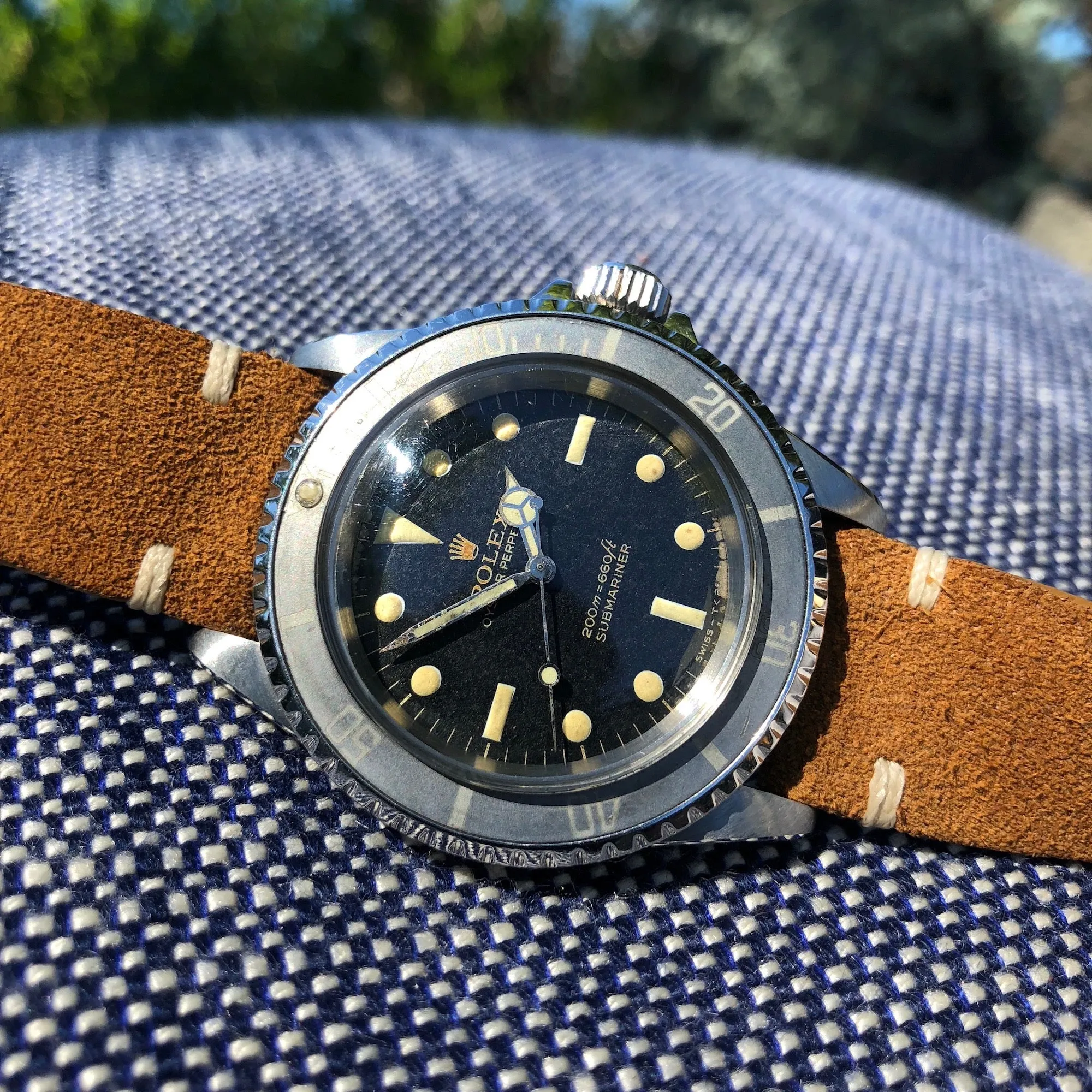 1966 Rolex Submariner 5513 Gilt Meters First Bart Simpson Wristwatch