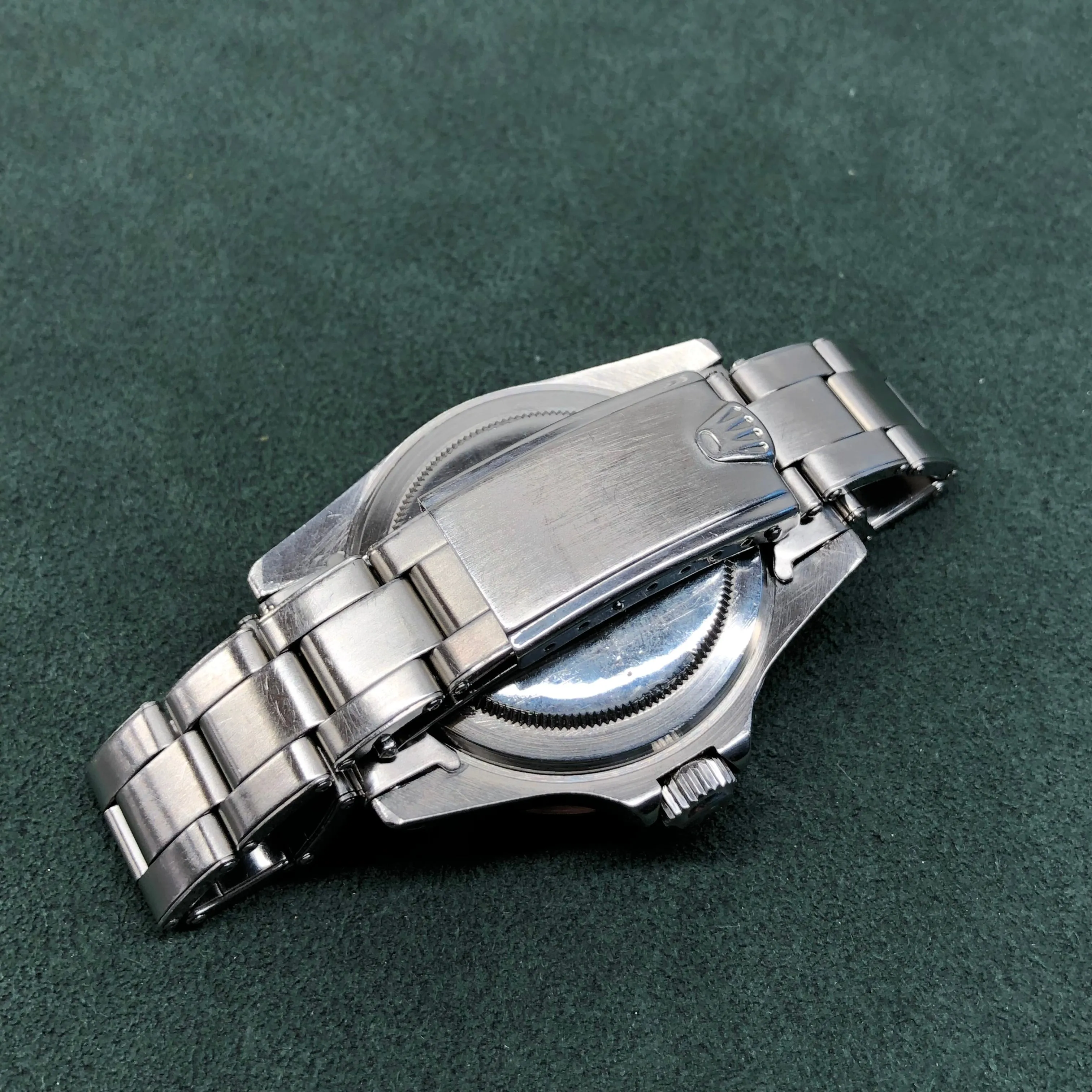 1966 Rolex Submariner 5513 Meters First Gilt Glossy Fat Font Wristwatch