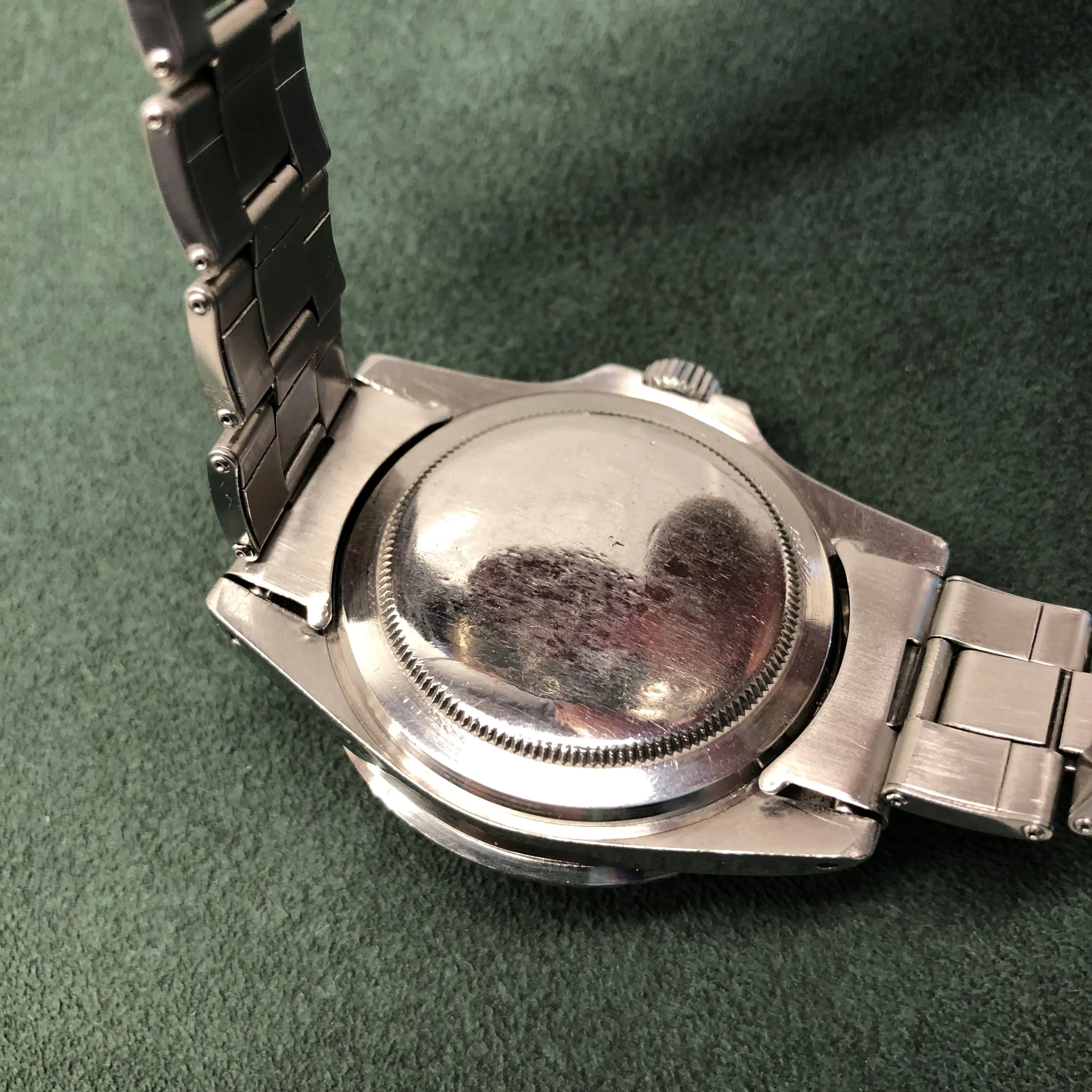 1966 Rolex Submariner 5513 Meters First Gilt Glossy Fat Font Wristwatch