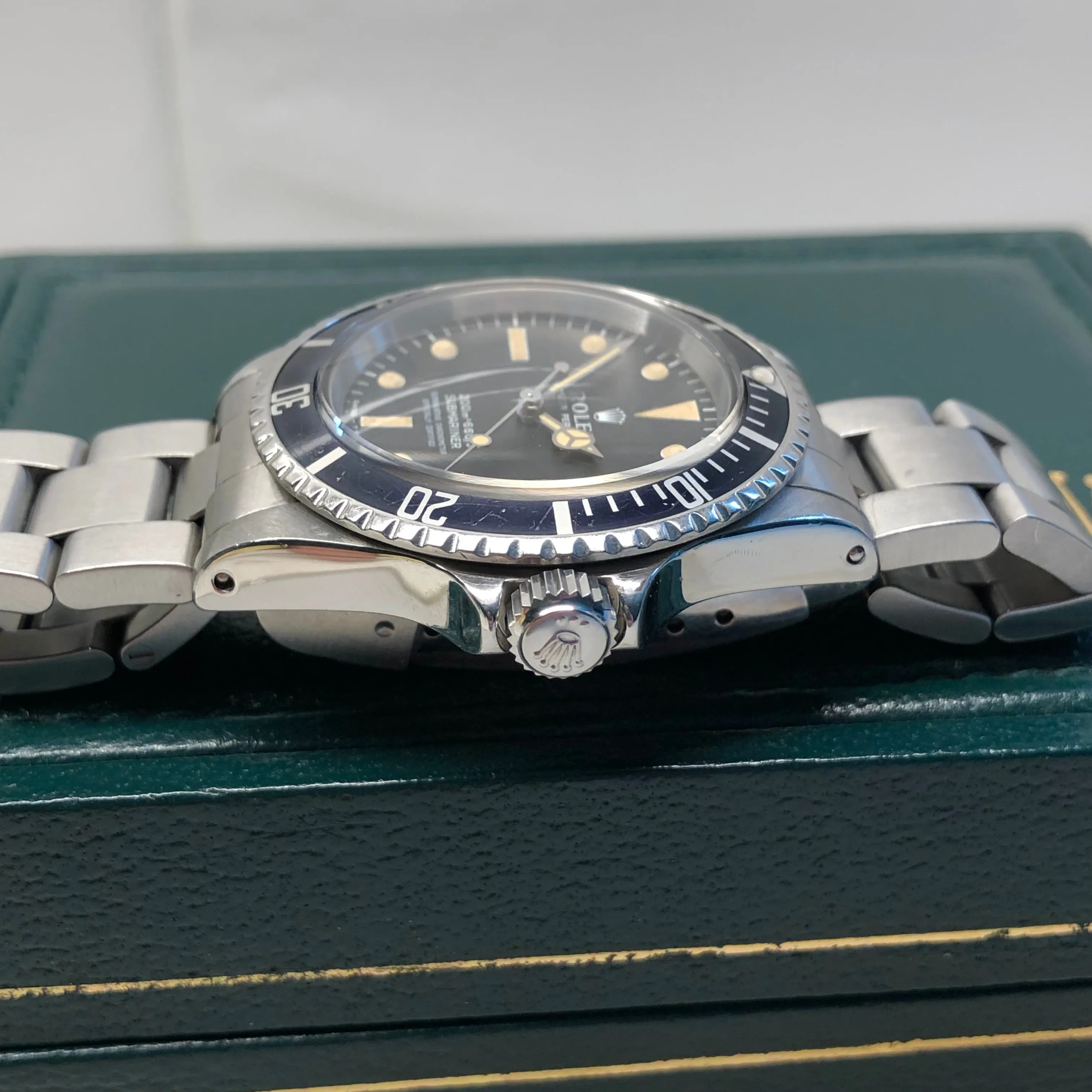 1967 Rolex Submariner 5512 Meters First Steel Wristwatch with Box Papers
