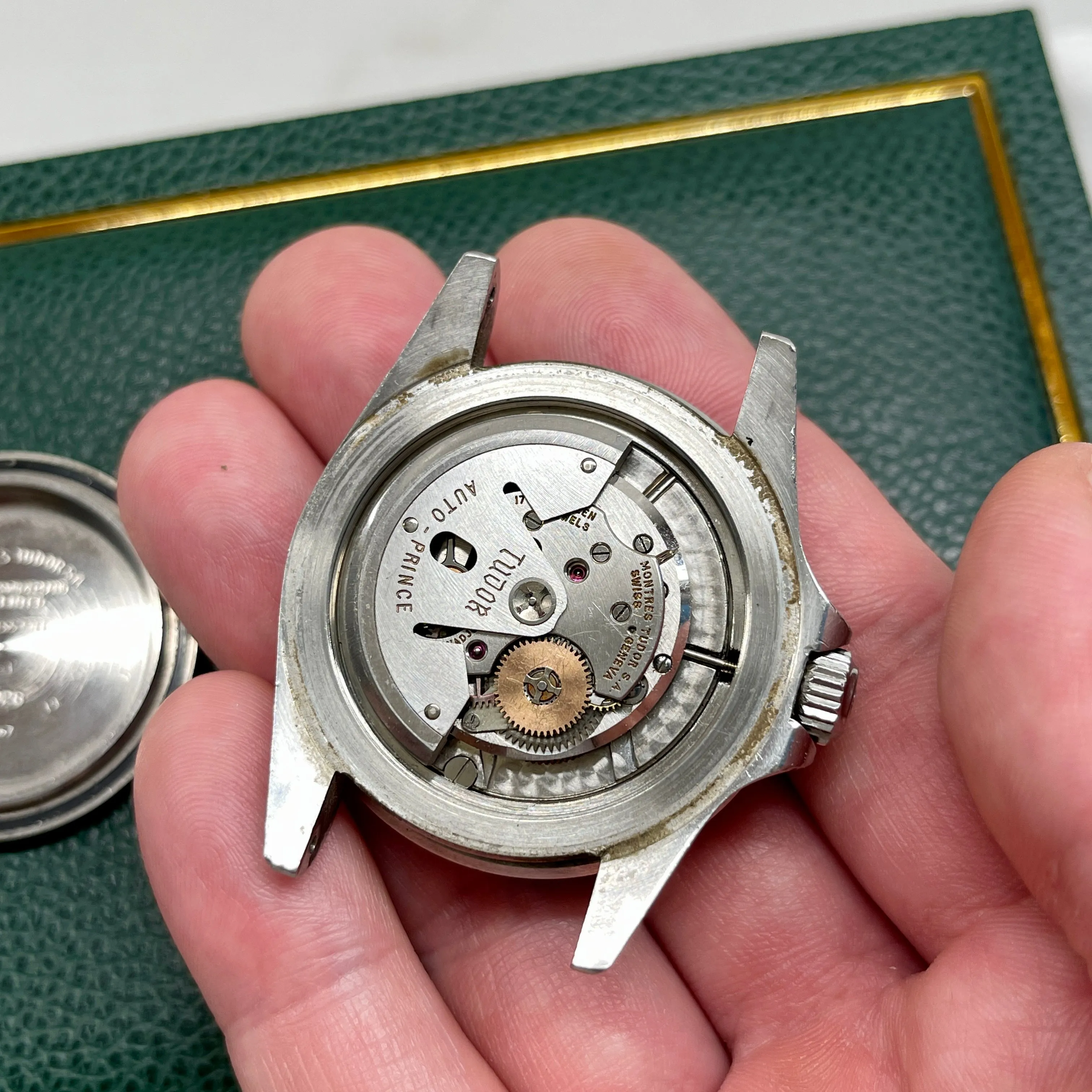 1967 Vintage Tudor Submariner 7928 Oyster Prince Small Rose Automatic Fat Font Wristwatch "Barn Find"