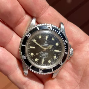 1967 Vintage Tudor Submariner 7928 Oyster Prince Small Rose Automatic Fat Font Wristwatch "Barn Find"