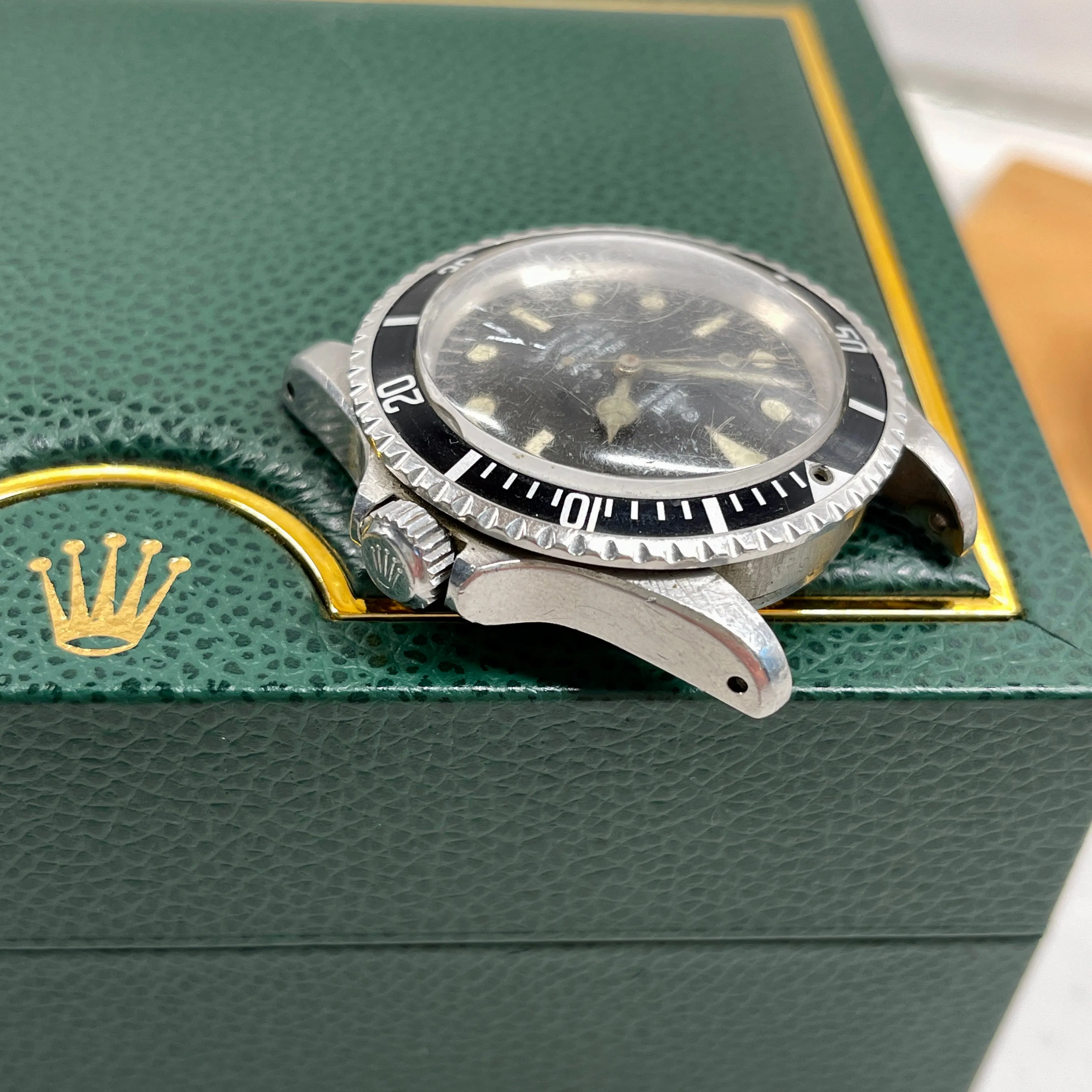 1967 Vintage Tudor Submariner 7928 Oyster Prince Small Rose Automatic Fat Font Wristwatch "Barn Find"