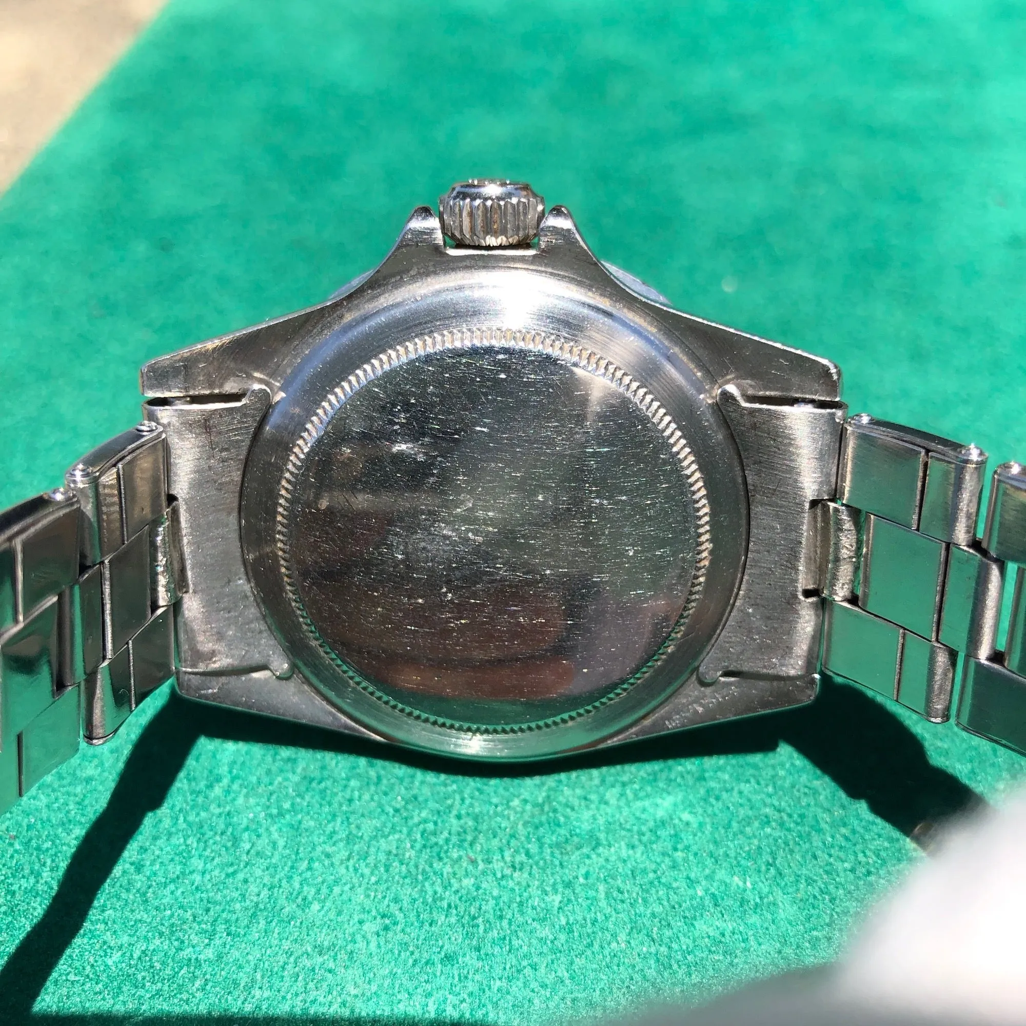 1968 Rolex Submariner 5513 Matte Black Non Serif Dial Wristwatch Circa 1968