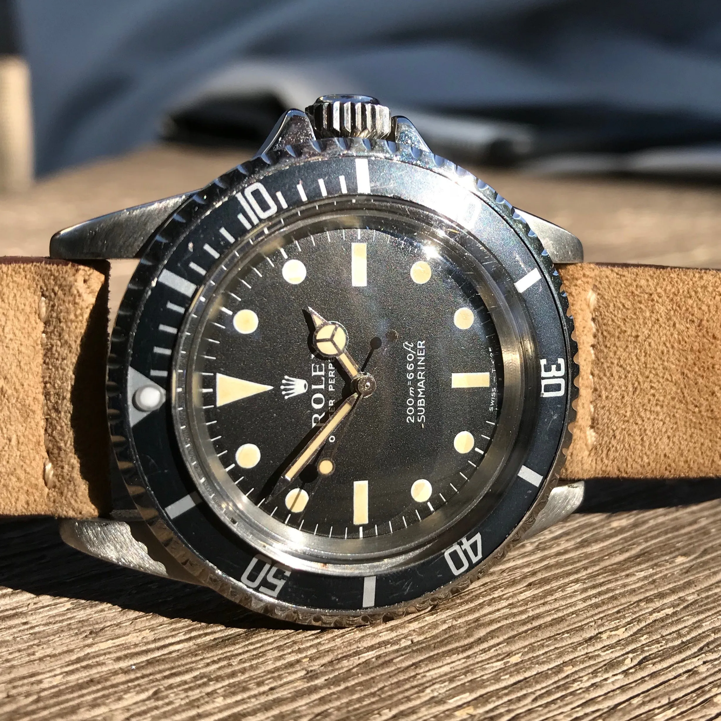1968 Rolex Submariner 5513 Meters First Cream Patina 1968 Automatic Cal 1520 Wristwatch