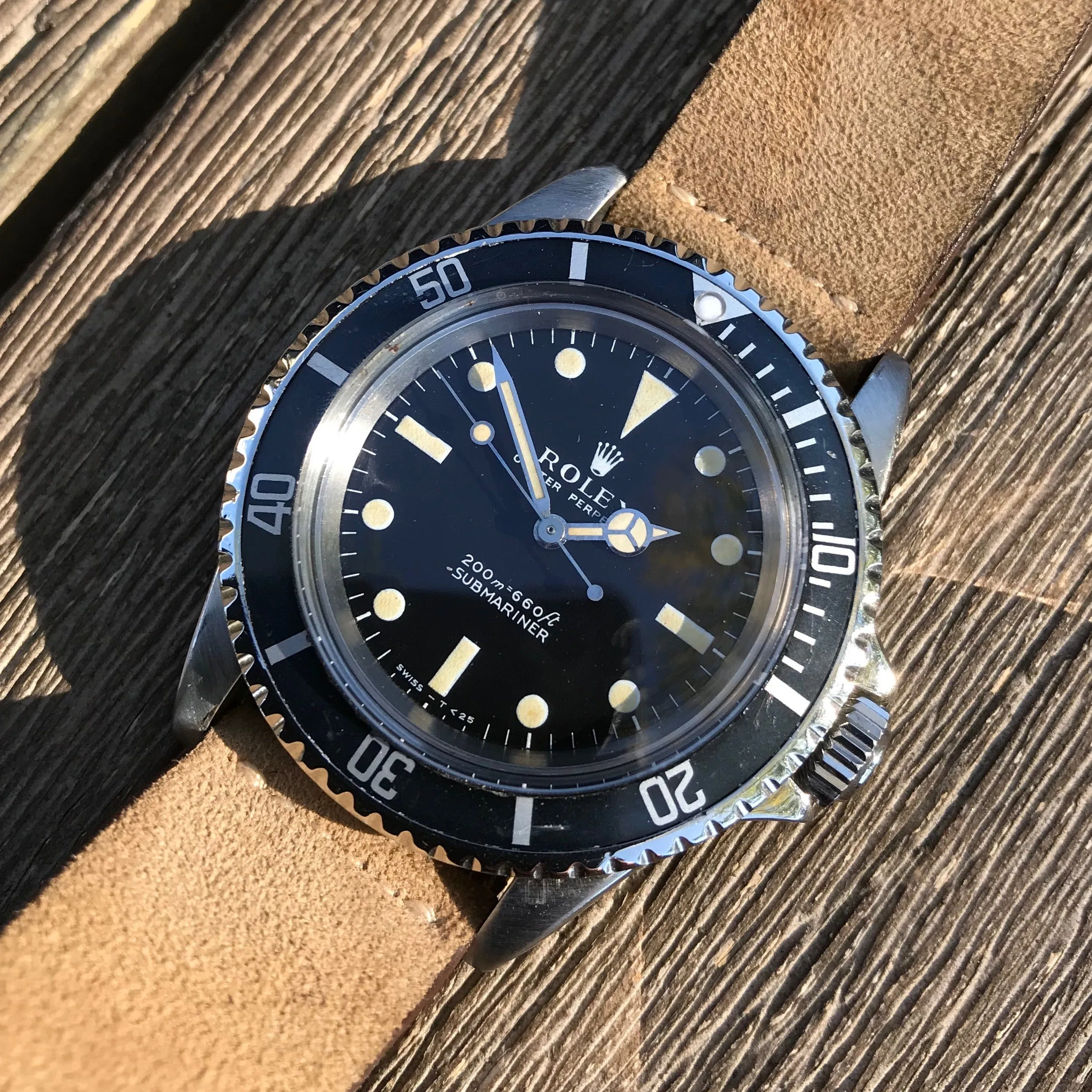 1968 Rolex Submariner 5513 Meters First Cream Patina 1968 Automatic Cal 1520 Wristwatch