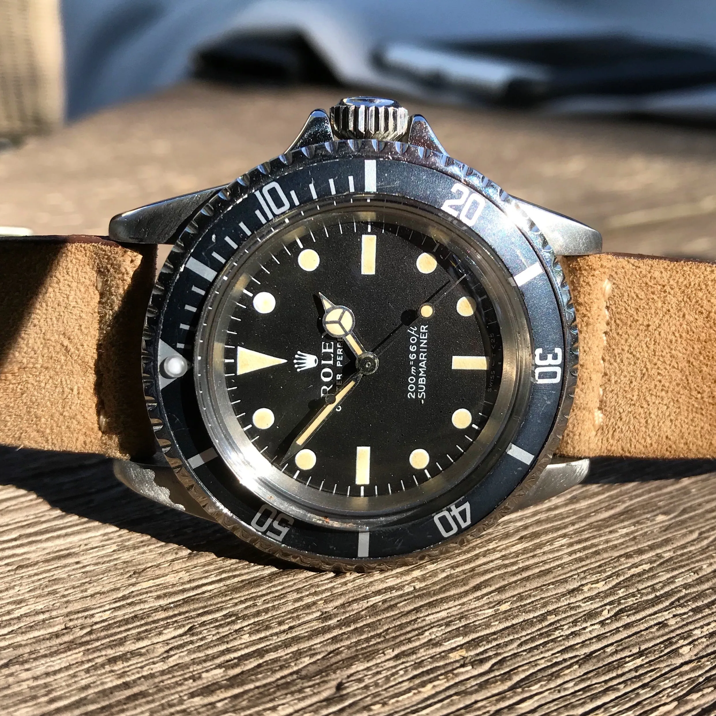 1968 Rolex Submariner 5513 Meters First Cream Patina 1968 Automatic Cal 1520 Wristwatch