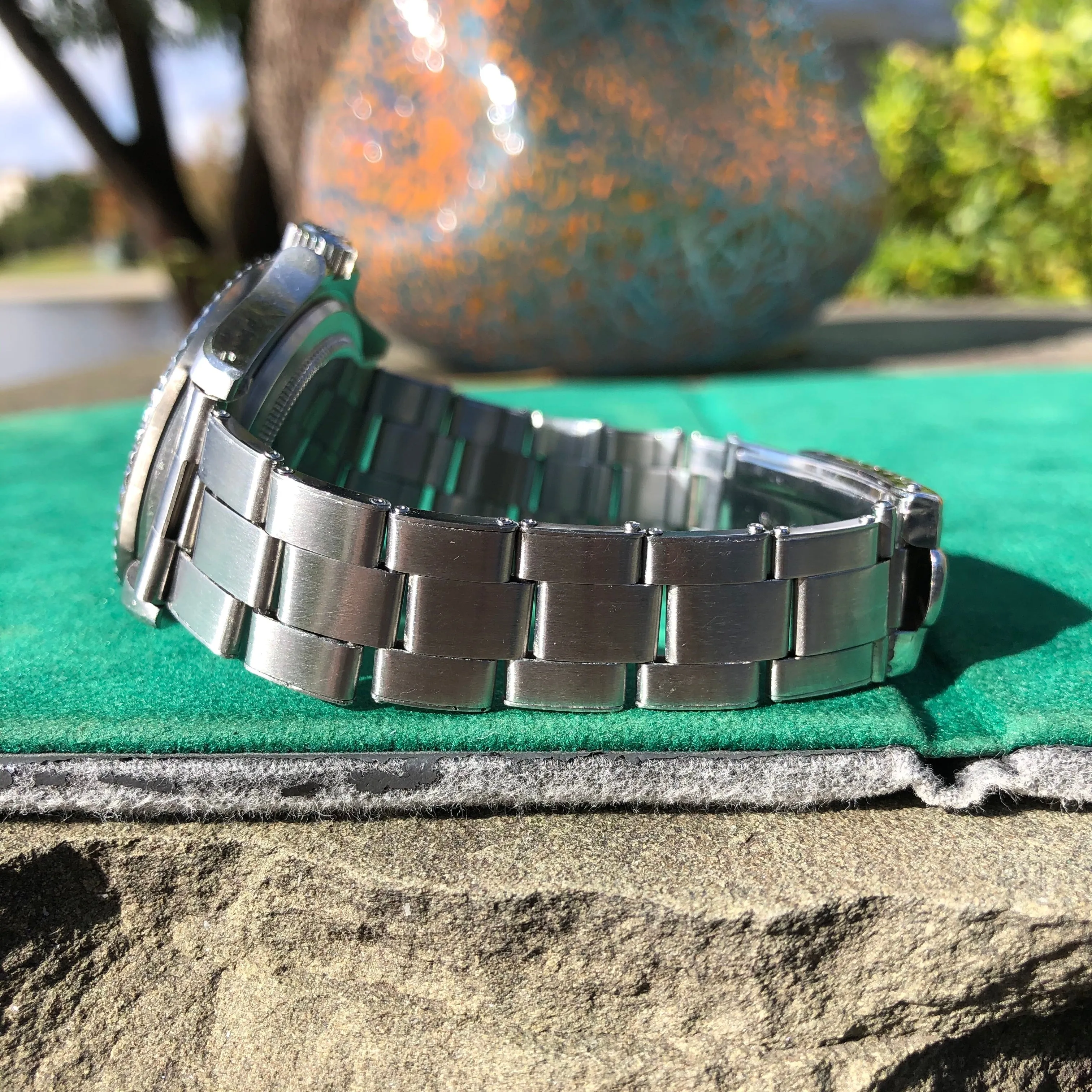 1968 Rolex Submariner 5513 Meters First Dial Matte Black Wristwatch Box Papers