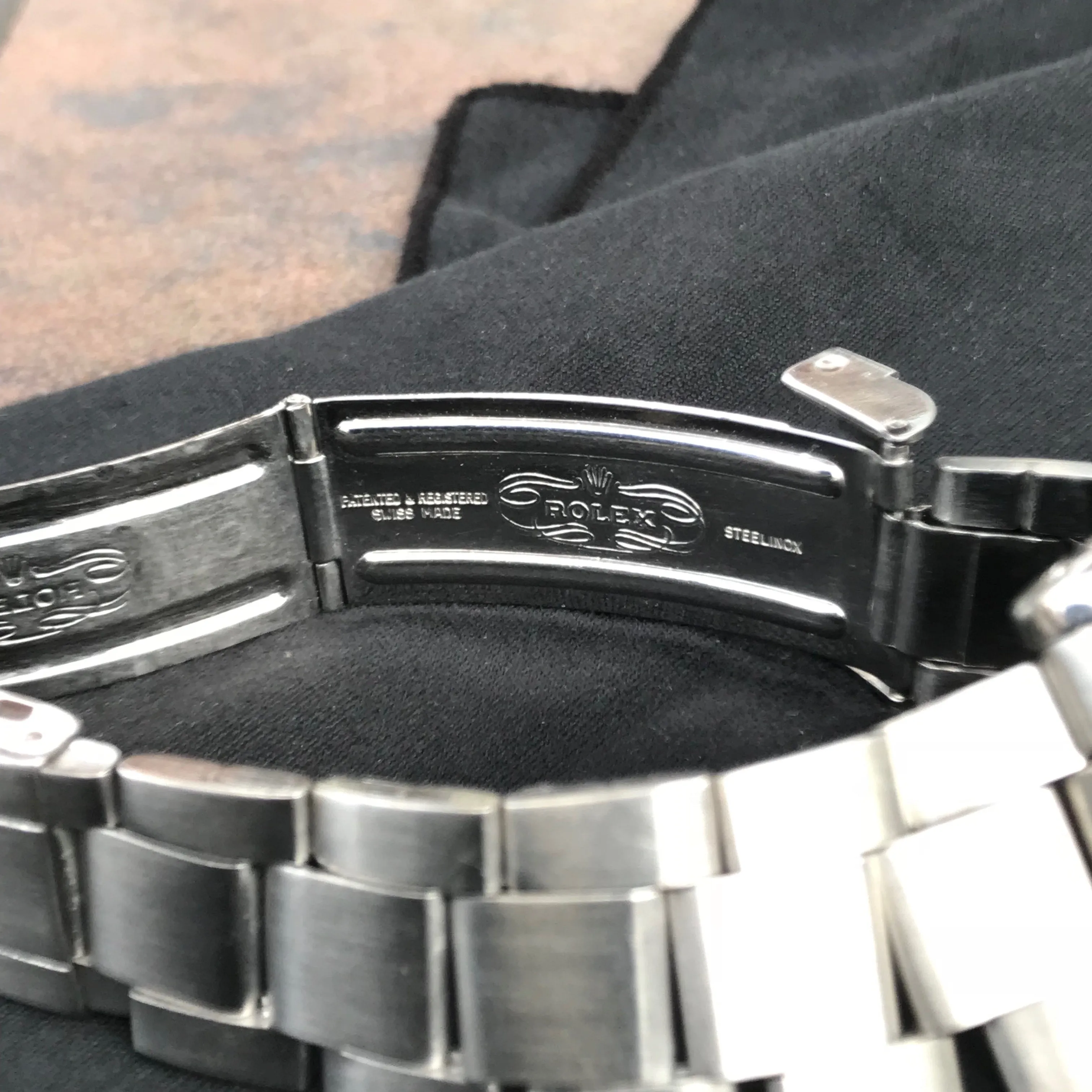 1968 Rolex Submariner 5513 Meters First Honey Patina Pat Pending Automatic Wristwatch