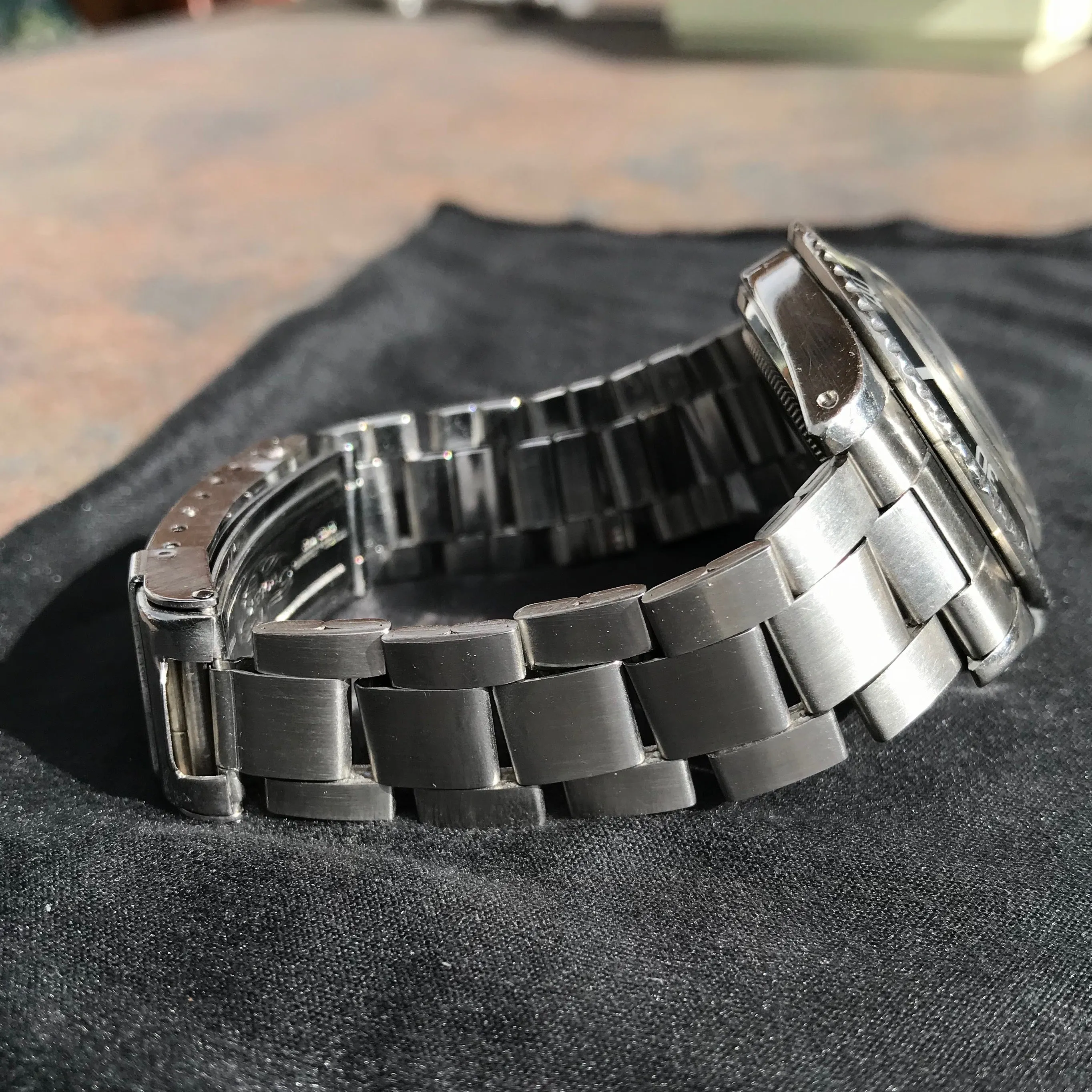 1968 Rolex Submariner 5513 Meters First Honey Patina Pat Pending Automatic Wristwatch