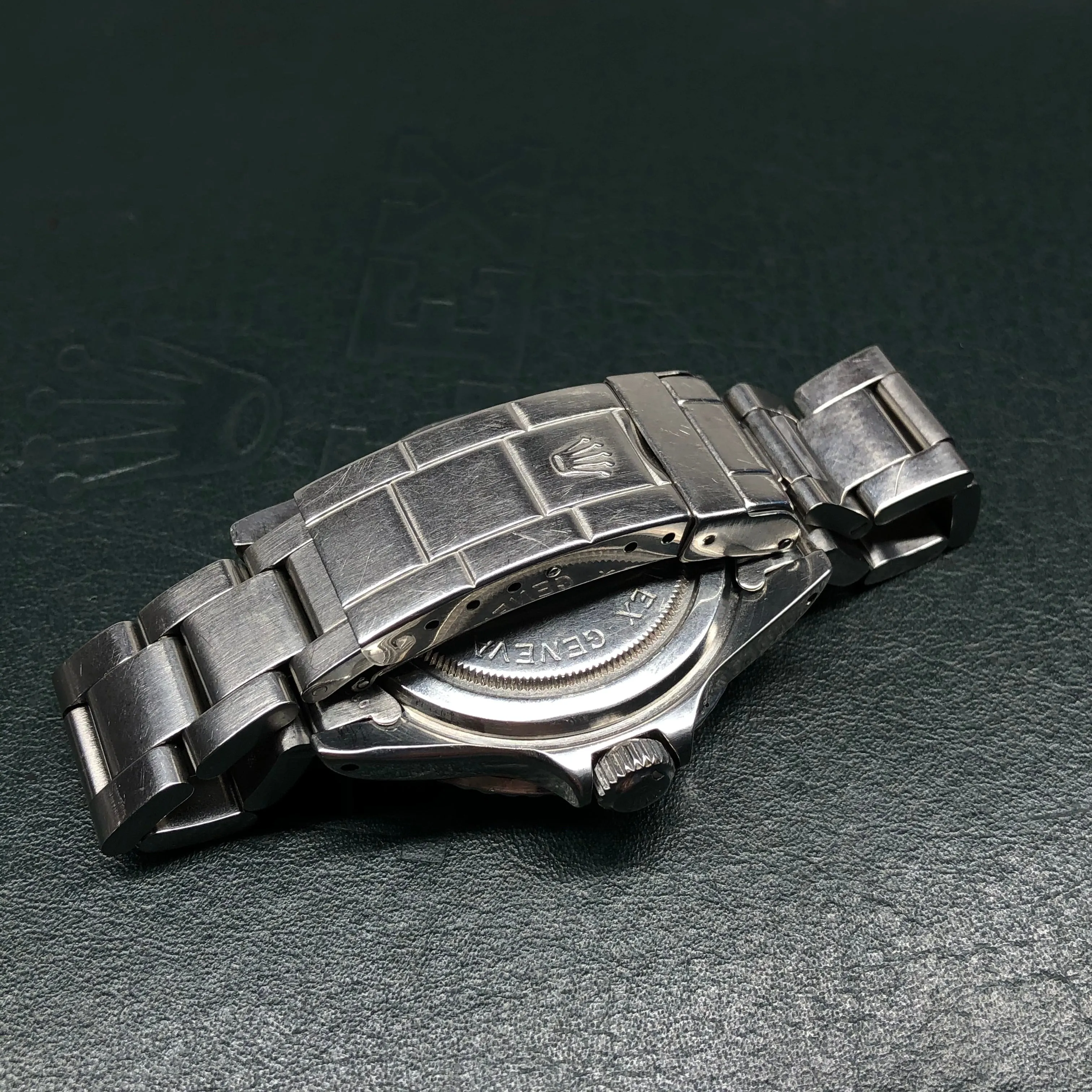 1968 Vintage Tudor Submariner 7021 Blue Snowflake Dial Kissing 40 Ghost Insert Automatic Wristwatch