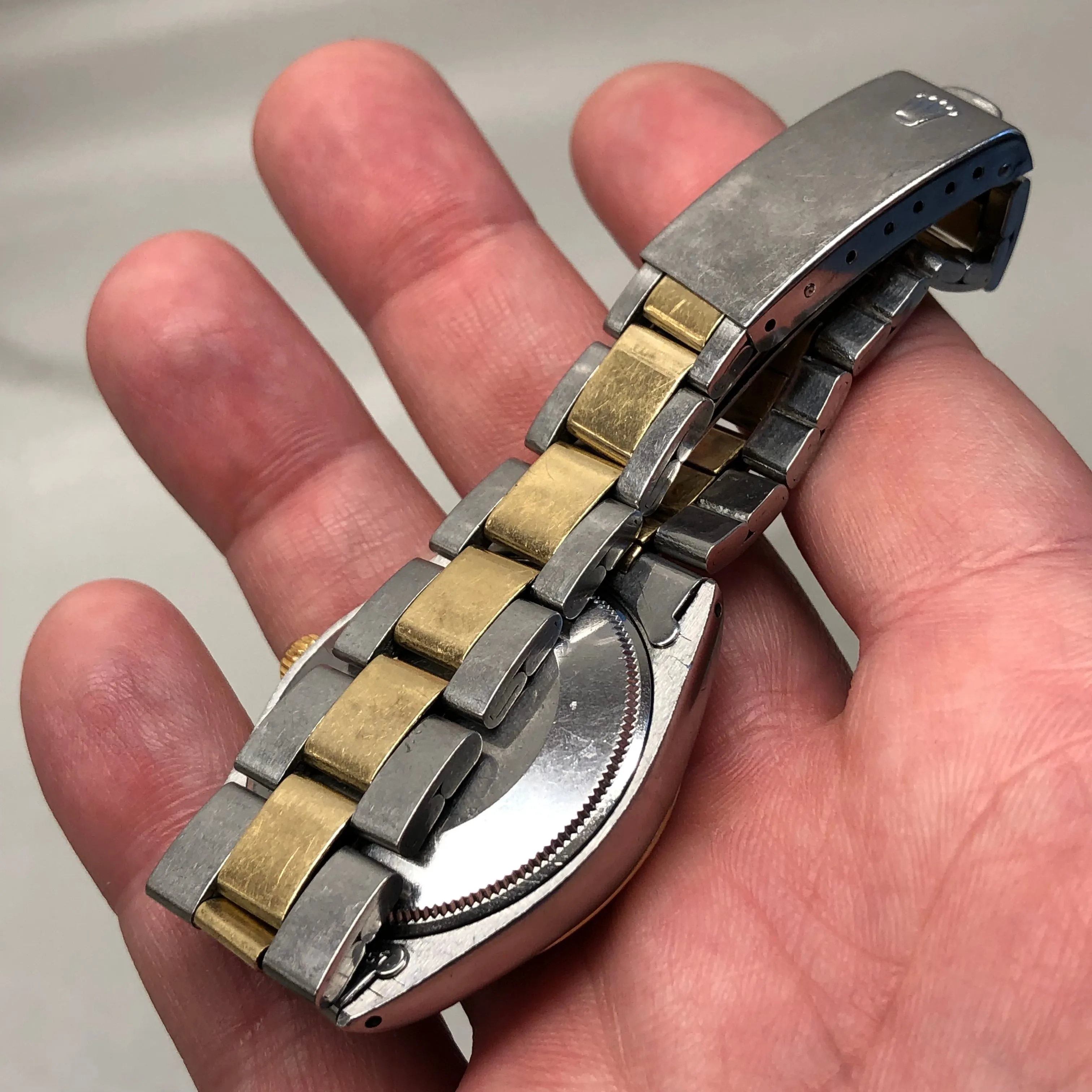 1970 Rolex Oyster Perpetual 1005 Two Tone Automatic Wristwatch