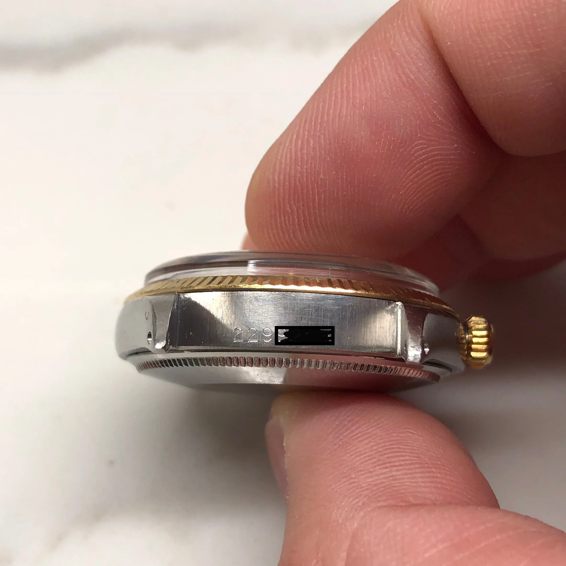 1970 Rolex Oyster Perpetual 1005 Two Tone Automatic Wristwatch