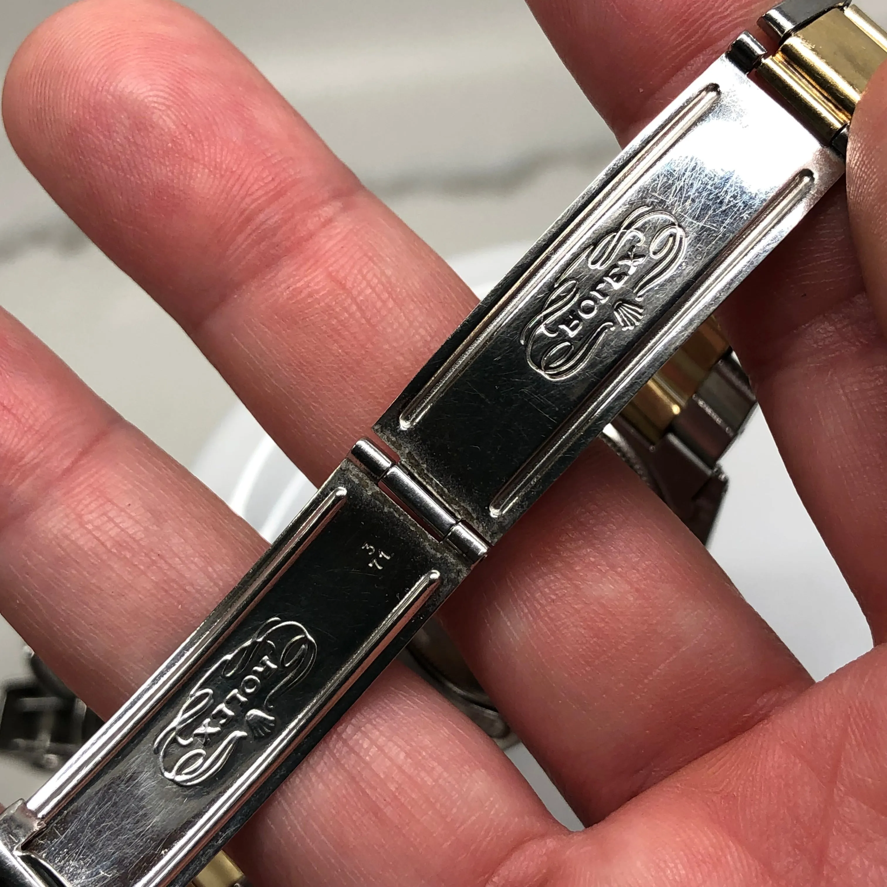 1970 Rolex Oyster Perpetual 1005 Two Tone Automatic Wristwatch