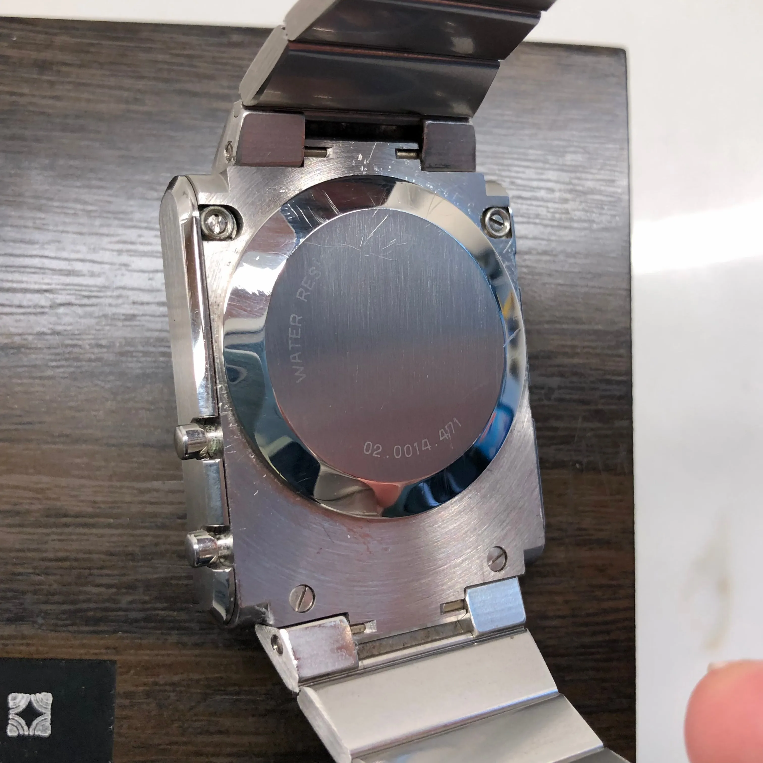1970s Zenith Time Command 02.0014.441 Stainless Steel Quartz Wristwatch with Box and Owners Manual