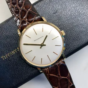 1971 Tiffany & Co. 14K Yellow Gold Dress Wristwatch with Original Box