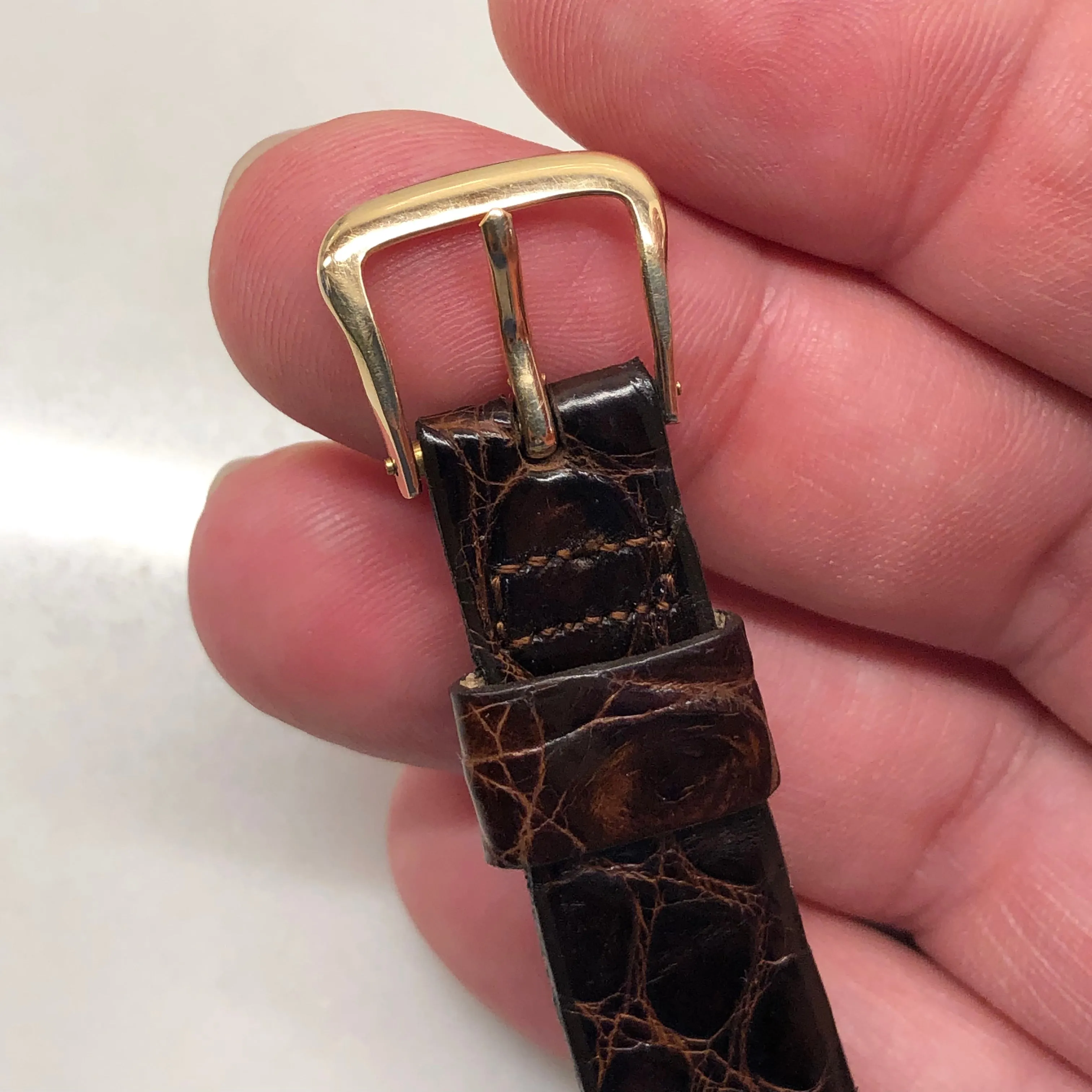1971 Tiffany & Co. 14K Yellow Gold Dress Wristwatch with Original Box