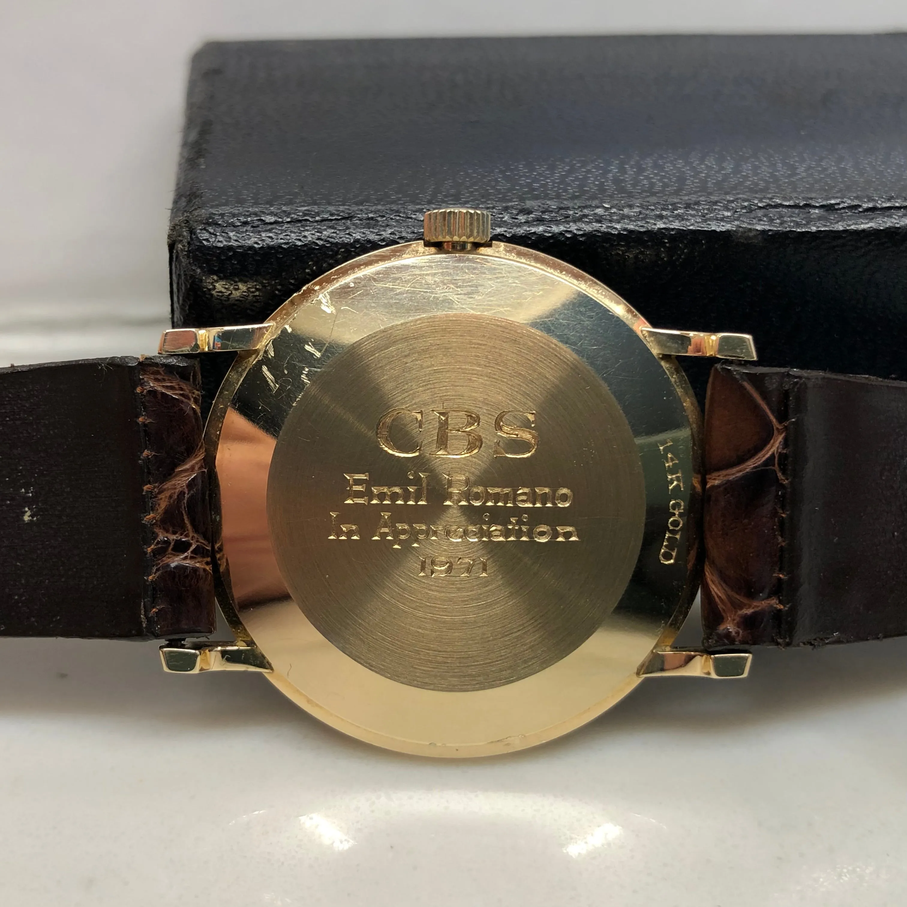 1971 Tiffany & Co. 14K Yellow Gold Dress Wristwatch with Original Box