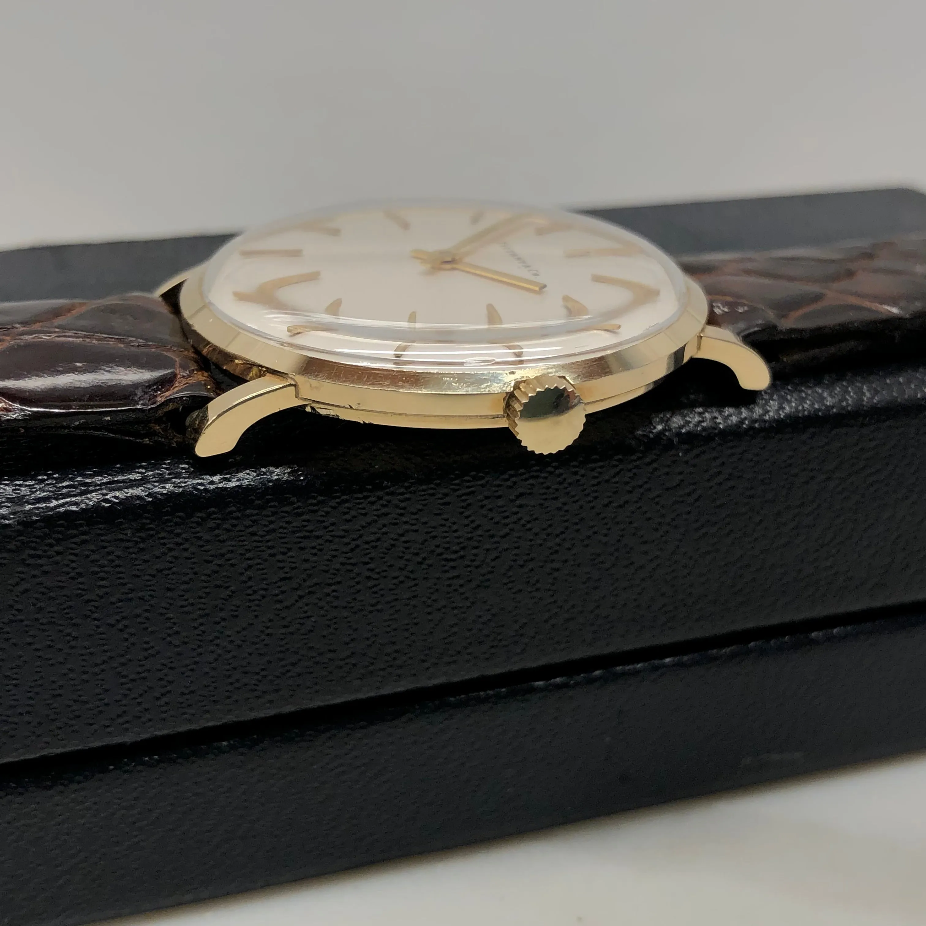 1971 Tiffany & Co. 14K Yellow Gold Dress Wristwatch with Original Box