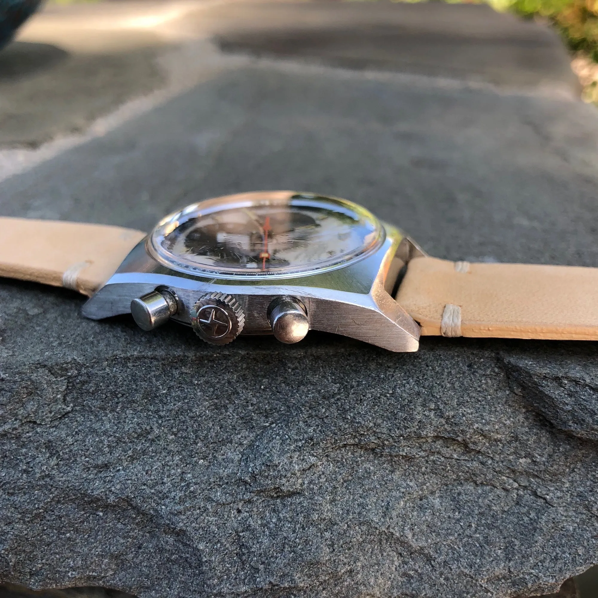 1971 Zenith El Primero A3817 Stainless Steel Automatic Chronograph Wristwatch