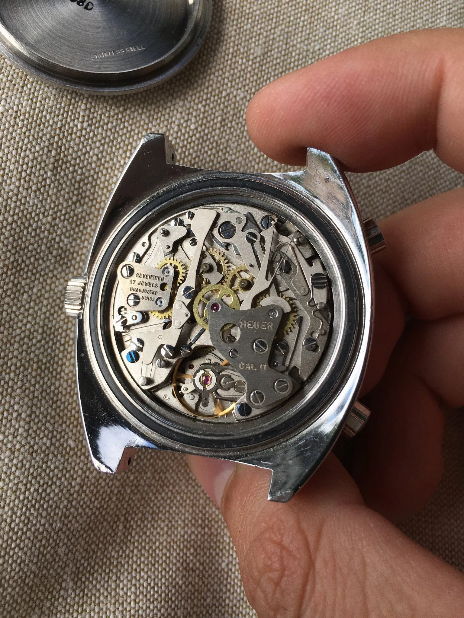 1972 Heuer Autavia 1163 Jo Siffert Decimal Bezel Steel Chronograph Mk. 6 Cal. 11 Watch